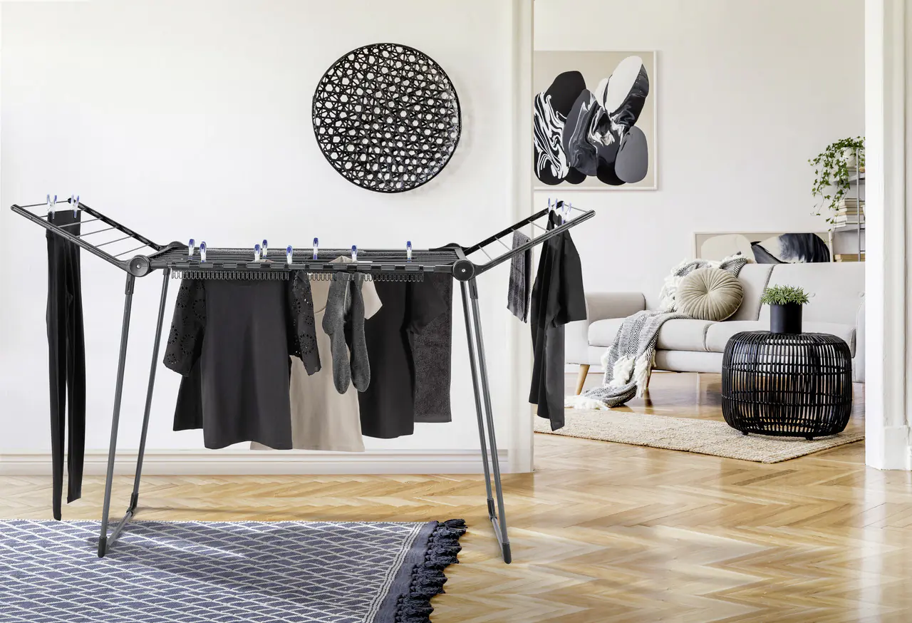 Leifheit Wäscheständer Pegasus 150 Solid Black