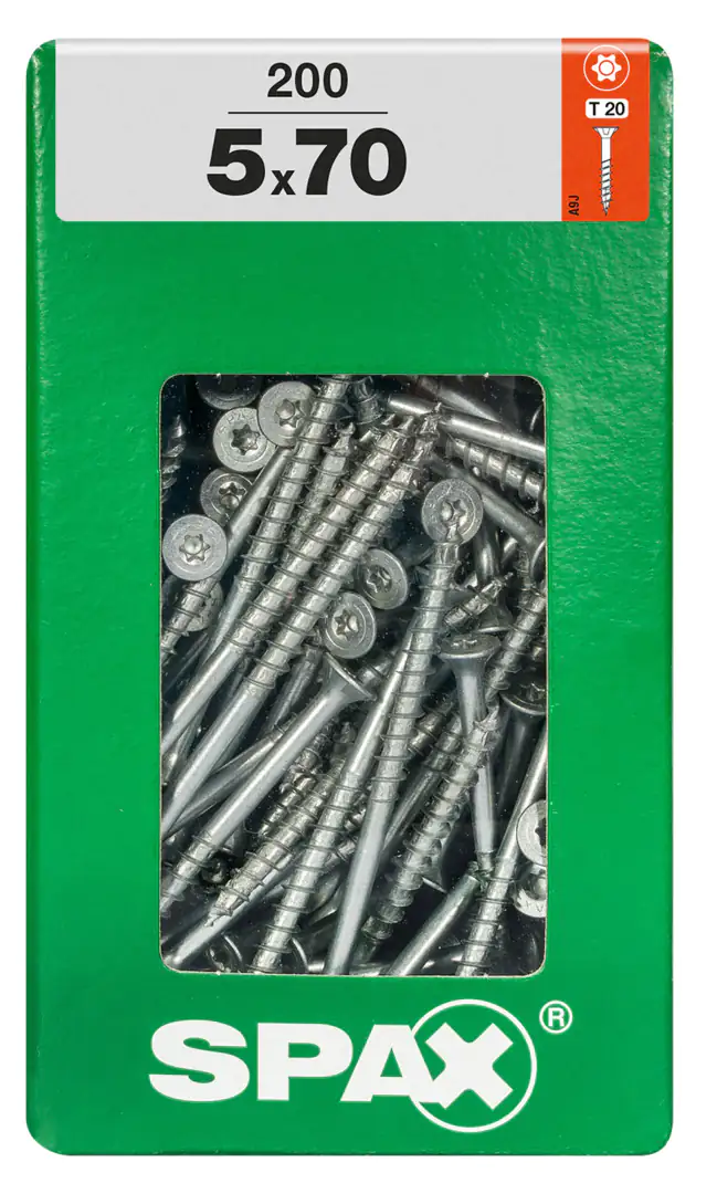 Spax Universalschrauben 5.0 x 70 mm TX 20 Senkkopf - 200 Stk.