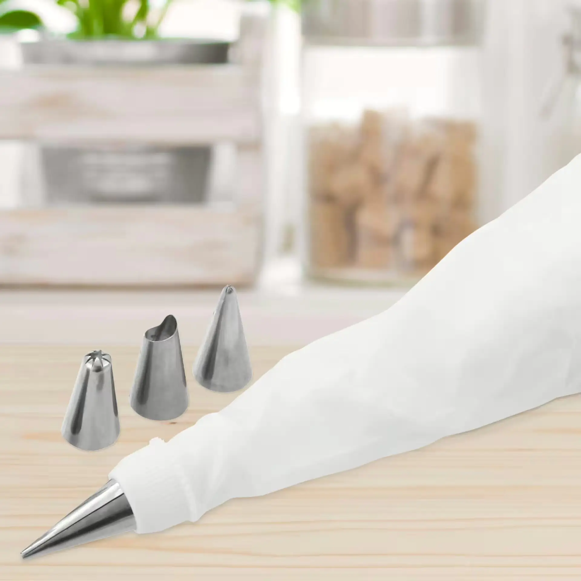 Zenker Spritzbeutel inkl. 4 Tüllen 31 cm