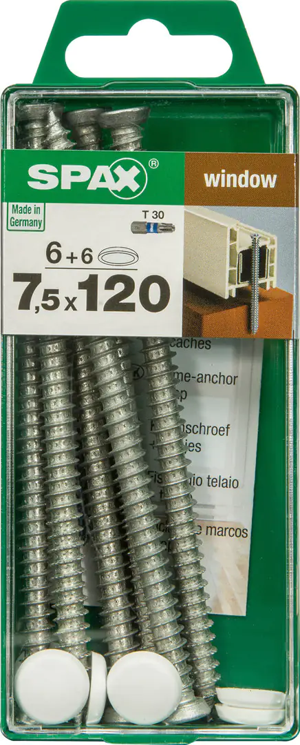 Spax Rahmenanker 7.5 x 120 mm TX 30 - 6 Stk.