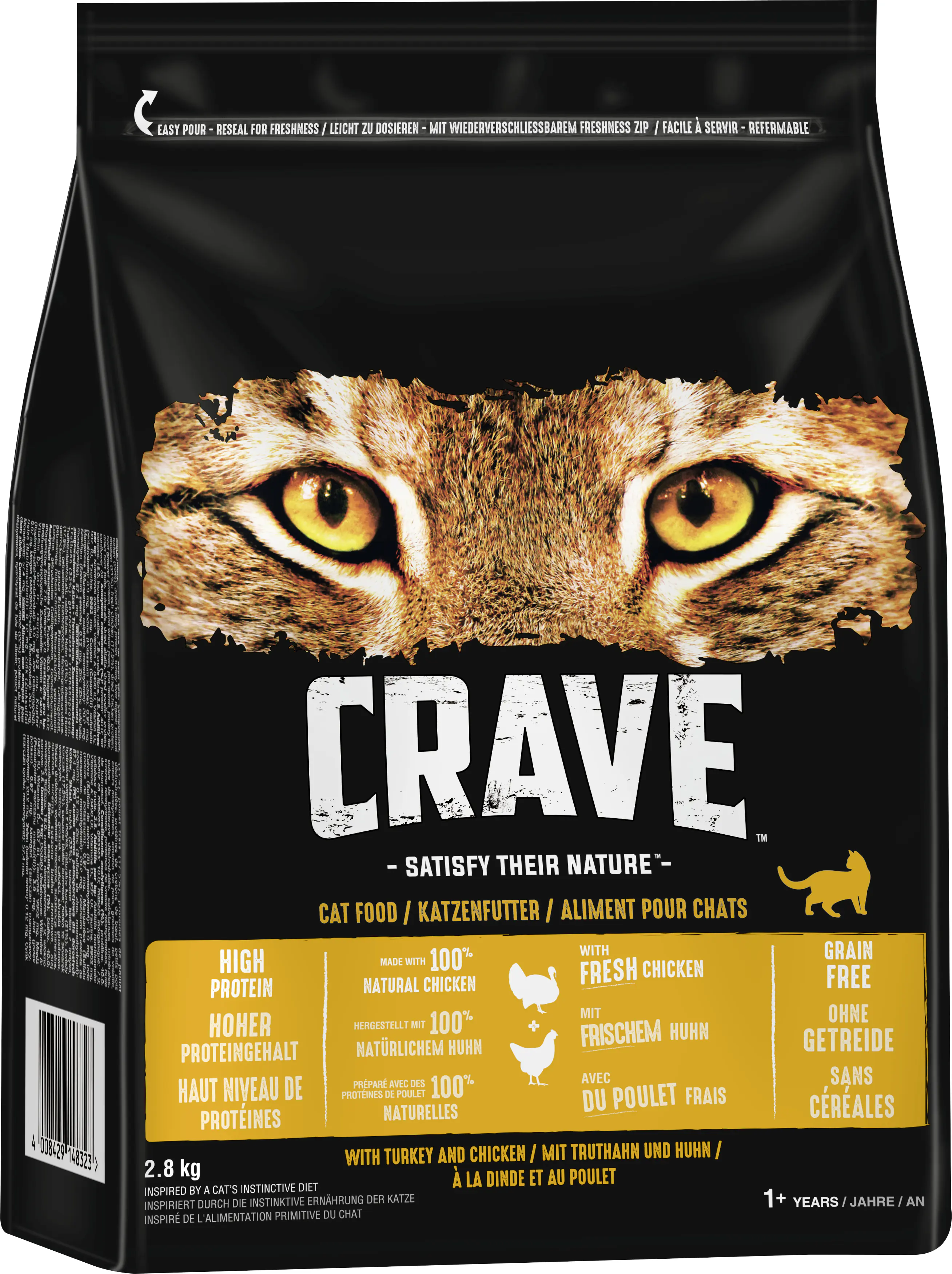 Crave Adult mit Truthahn und Huhn Katzenfutter 2,8 kg Crave Adult mit Truthahn und Huhn Katzenfutter 2,8 kg