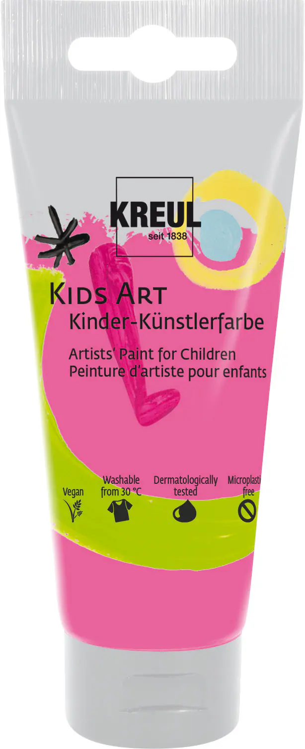 Kreul Kids Art Kinder-Künstlerfarbe Fluoreszierend pink Tube 75 ml Kreul Kids Art Kinder-Künstlerfarbe Fluoreszierend pink Tube 75 ml