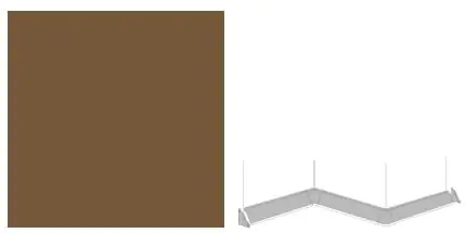 GetaElements Innenecke 90° Plus 3,5 x 3,5 x 3,5 cm dunkelbraun
