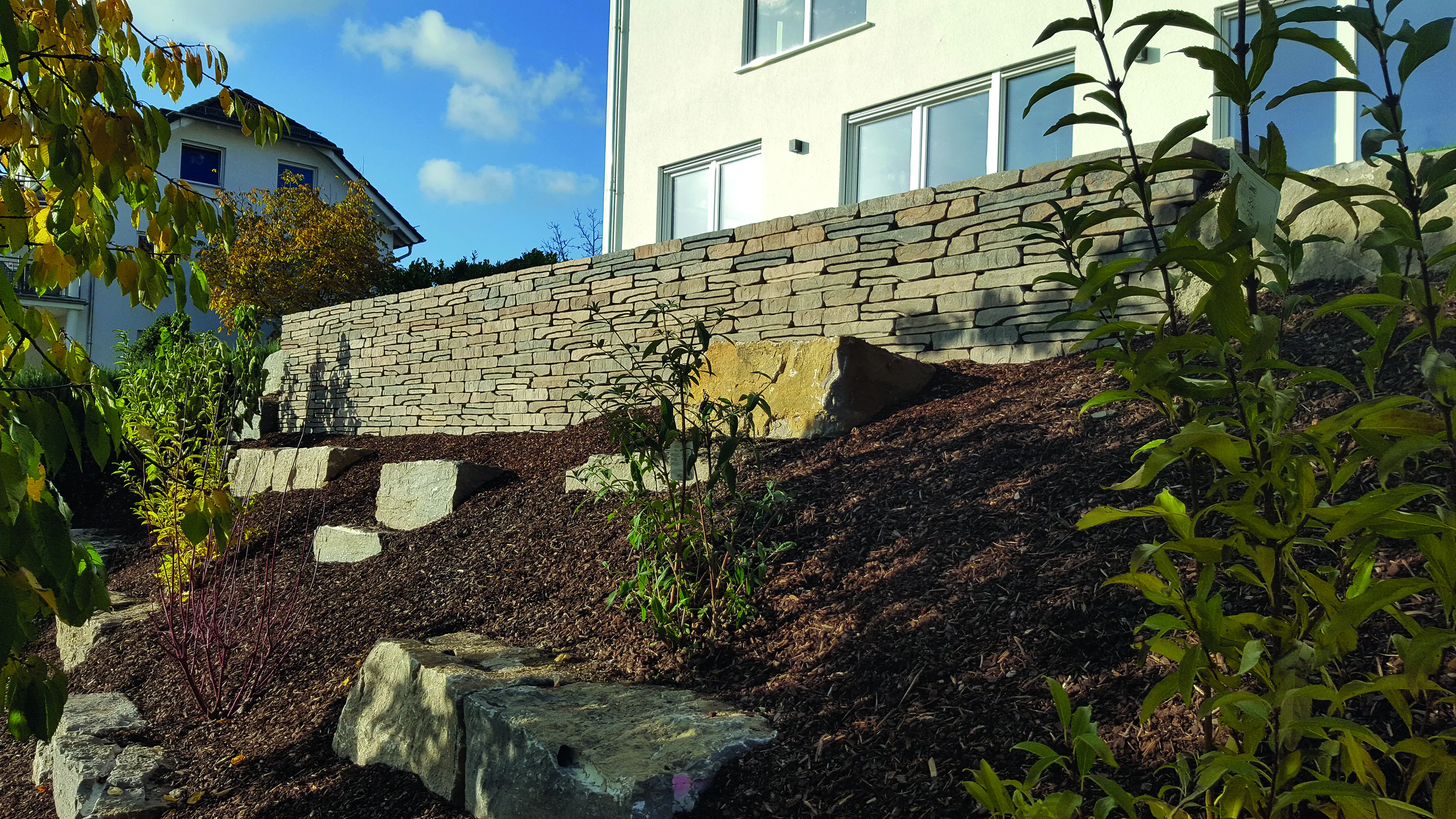 EHL Mauerstein Bergische Mauer 40  x 18 x 8 cm grau-wacke