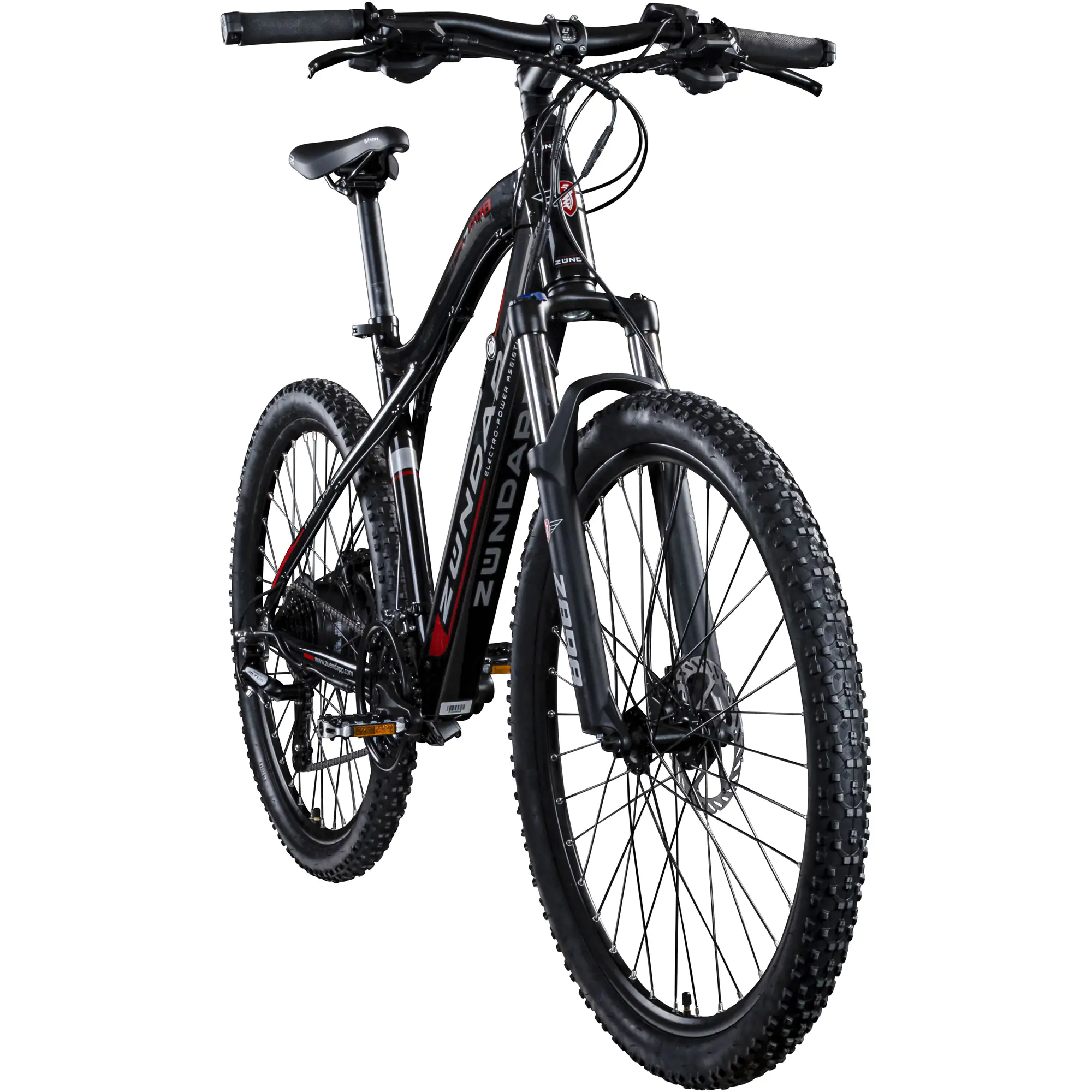 Zündapp E-Bike MTB Z898 27,5 Zoll RH 48cm 24-Gang, 504 Wh schwarz rot