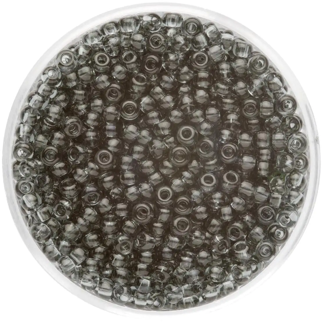 Glorex Rocailles Perlen 2,6 mm 17 g grau