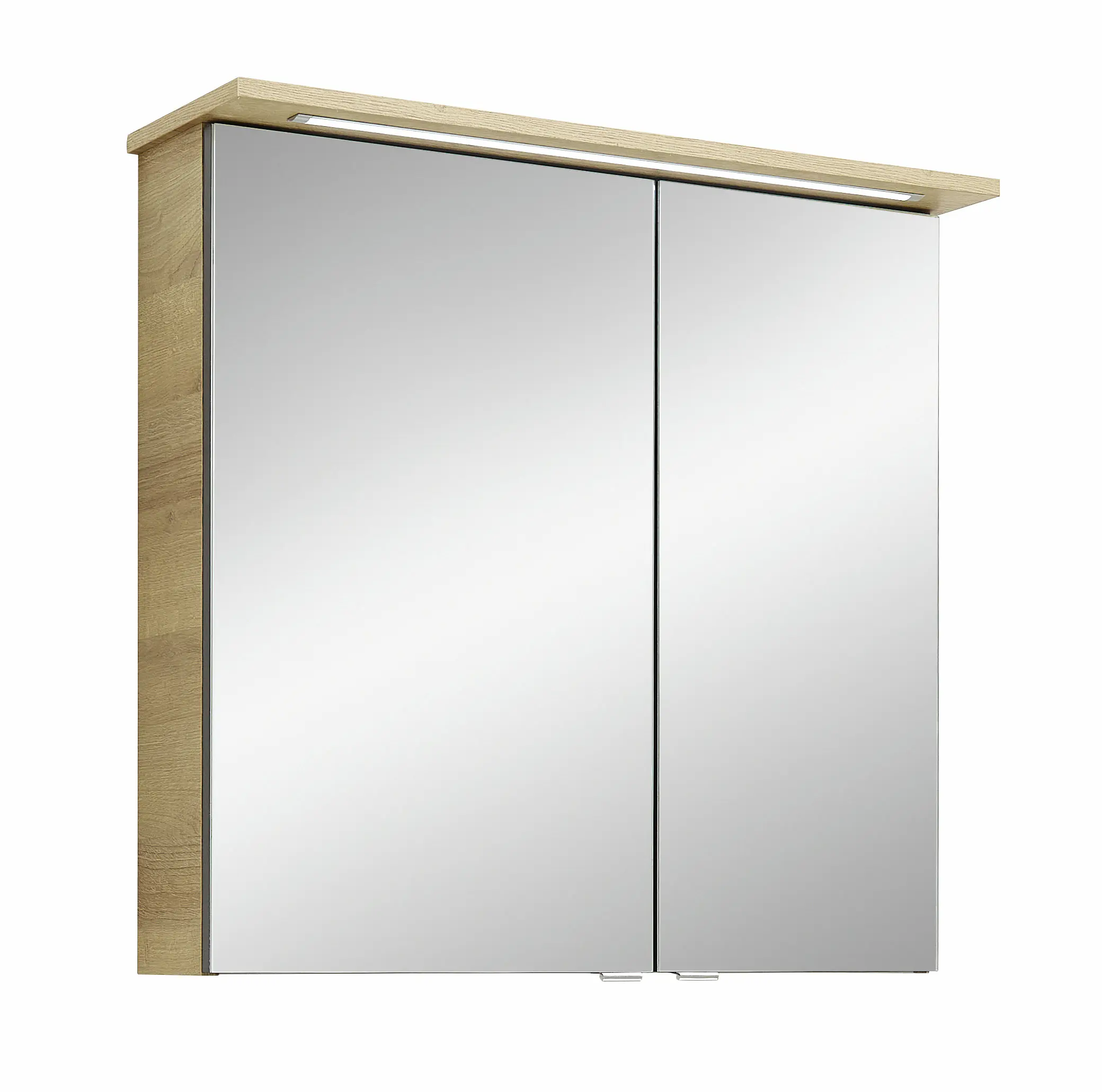 Pelipal Spiegelschrank Münster mit LED Beleuchtung eiche 72 x 71,6 cm