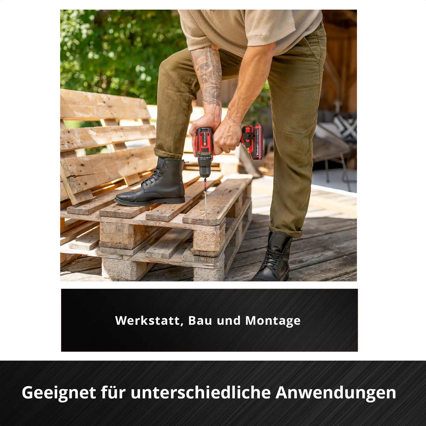 Einhell Schraubenset mit Bits in E-Case-Koffer 2.445-teilig