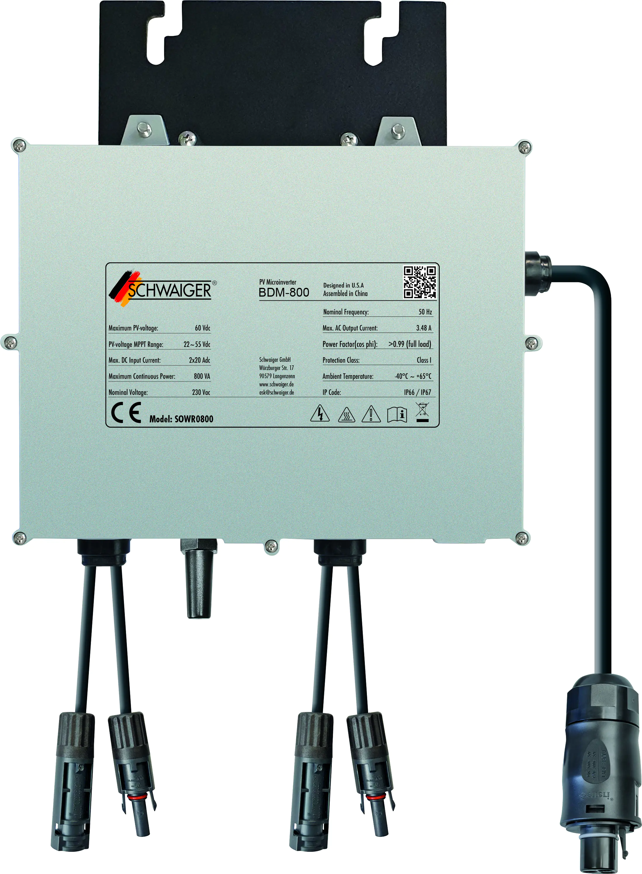 Schwaiger Wechselrichter NEP 800 W mit 5 m Anschlusskabel Schwaiger Wechselrichter NEP 800 W mit 5 m Anschlusskabel