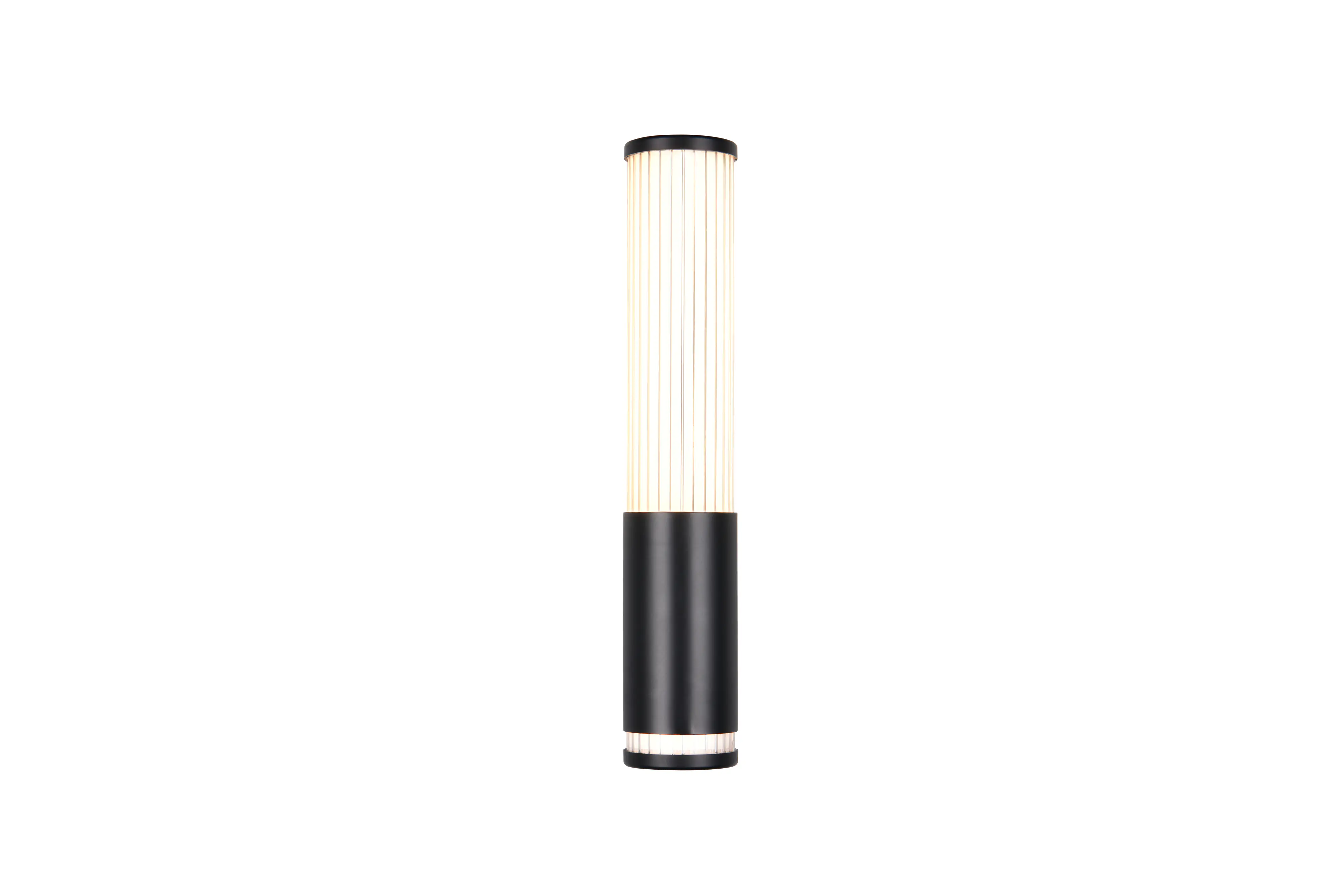 Trio LED-Wandleuchte Stefano schwarz matt 5,2 x 29 cm Steckdose 
