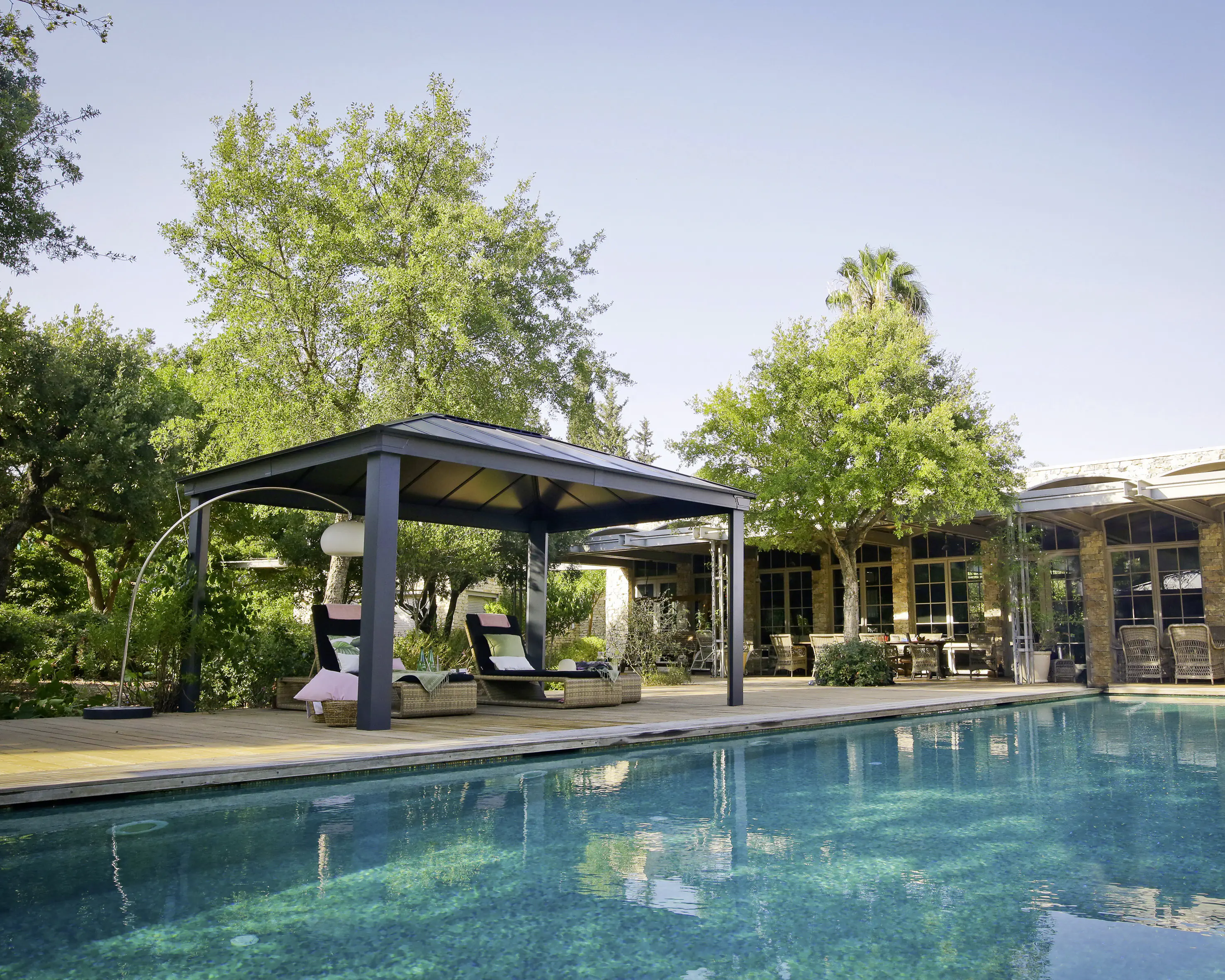 Canopia Pavillon Dallas 488 x 364 cm grau