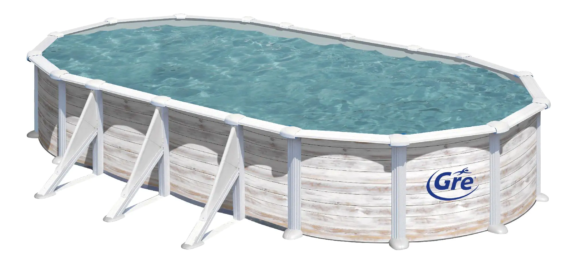 Gre Stahlwandpool oval mit Nordicoptik 730 x 375 x 132 cm Gre Stahlwandpool oval mit Nordicoptik 730 x 375 x 132 cm