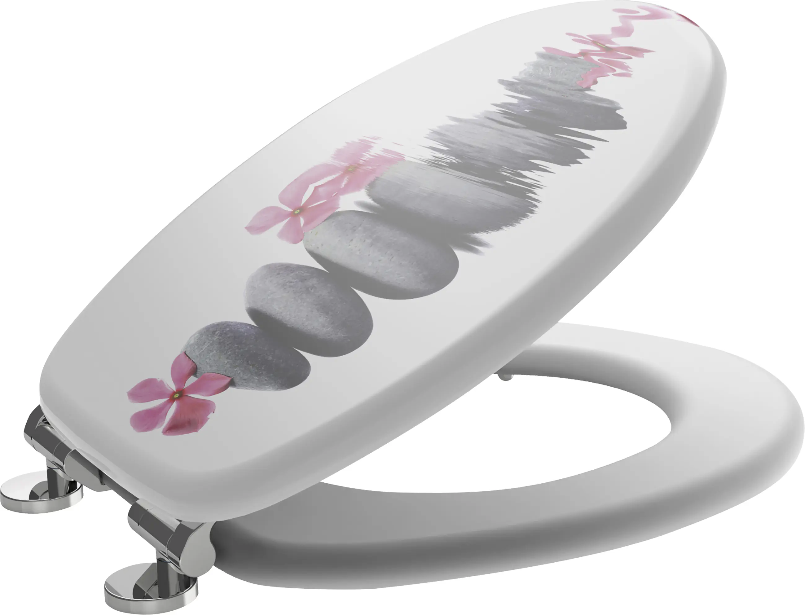 Duschwell MDF-WC-Sitz Steinturm Blume