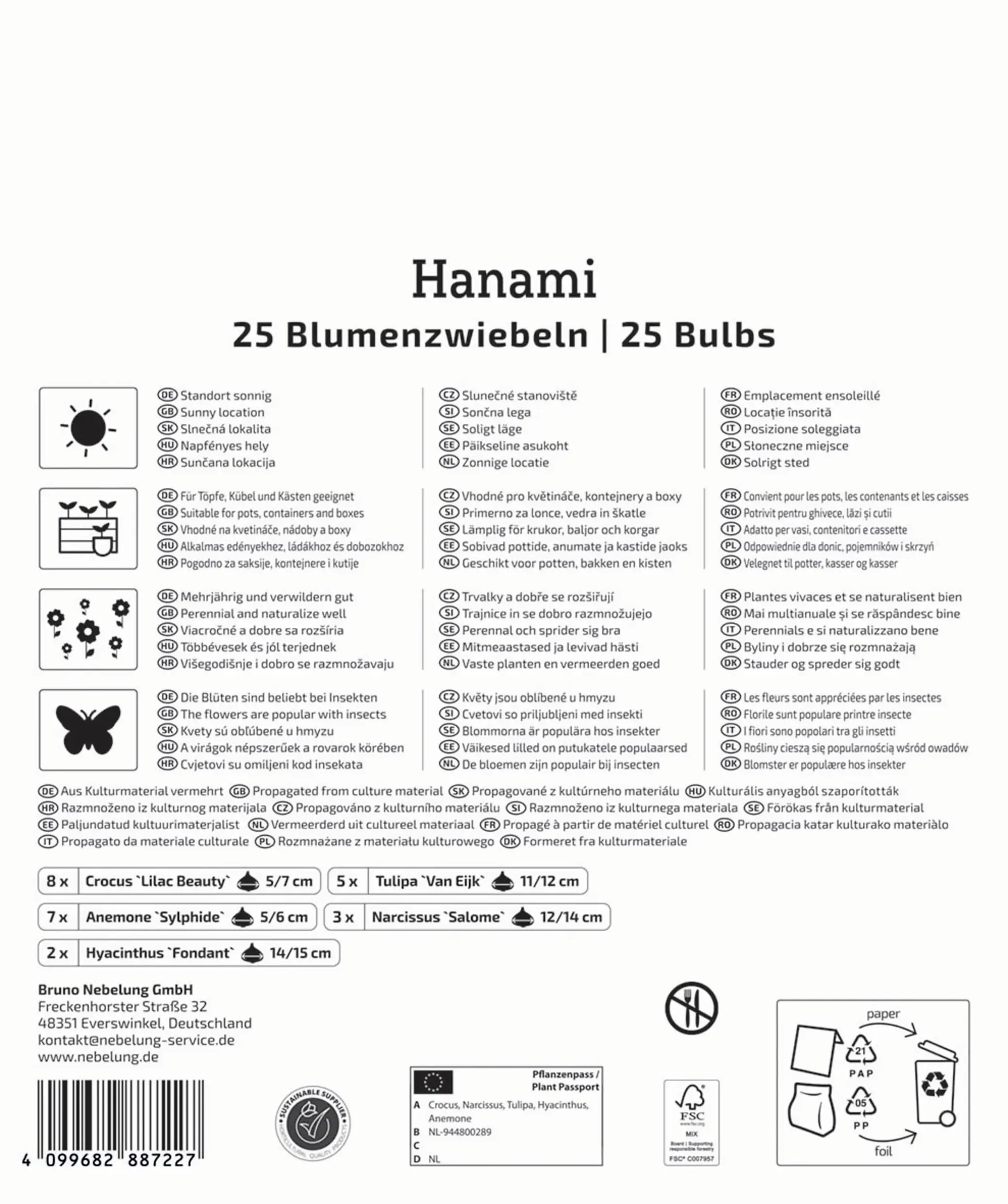 Kiepenkerl Mega Pack Hanami pink/rosa/weiß 25 Stück