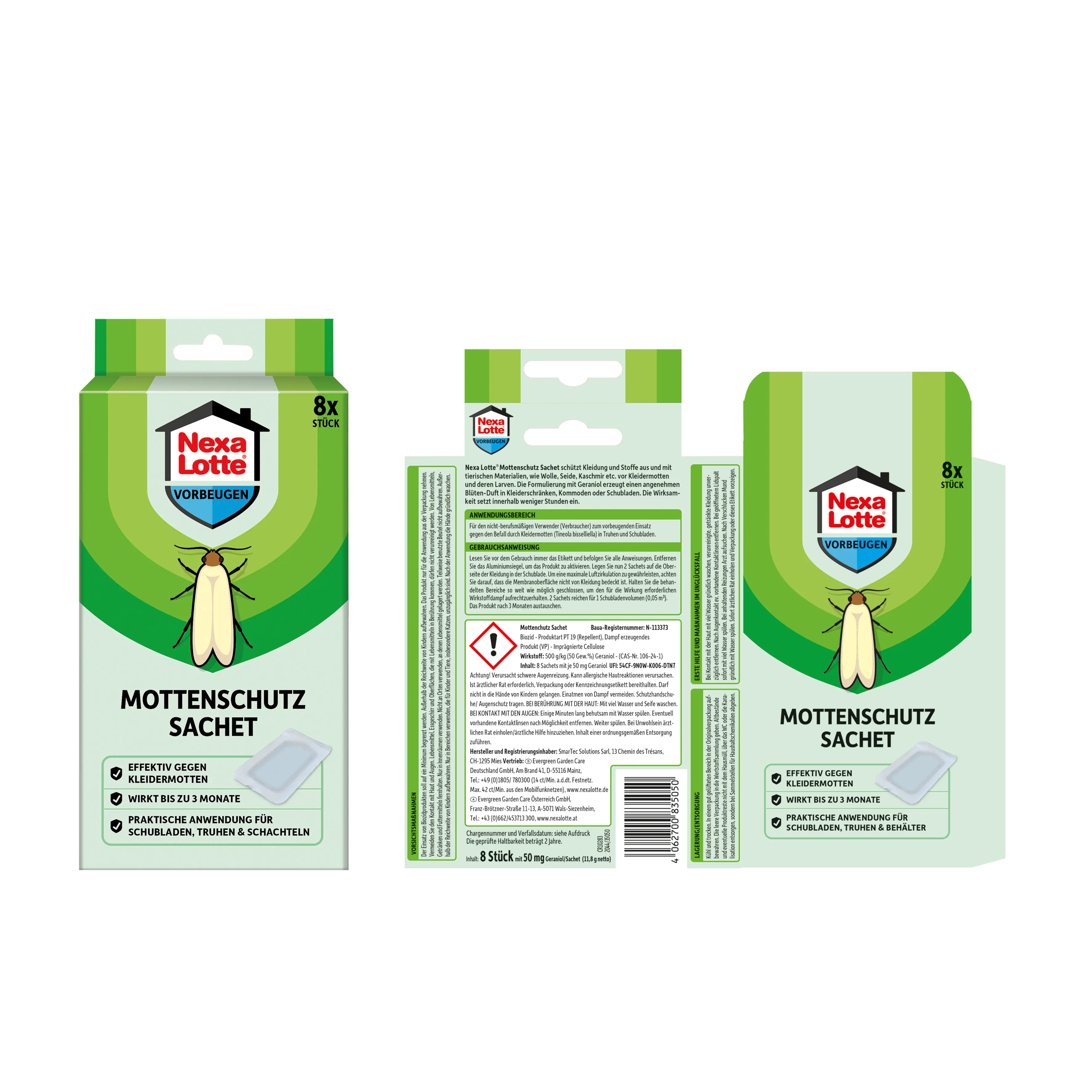 Nexa Lotte Motten Sachet 8 Stück