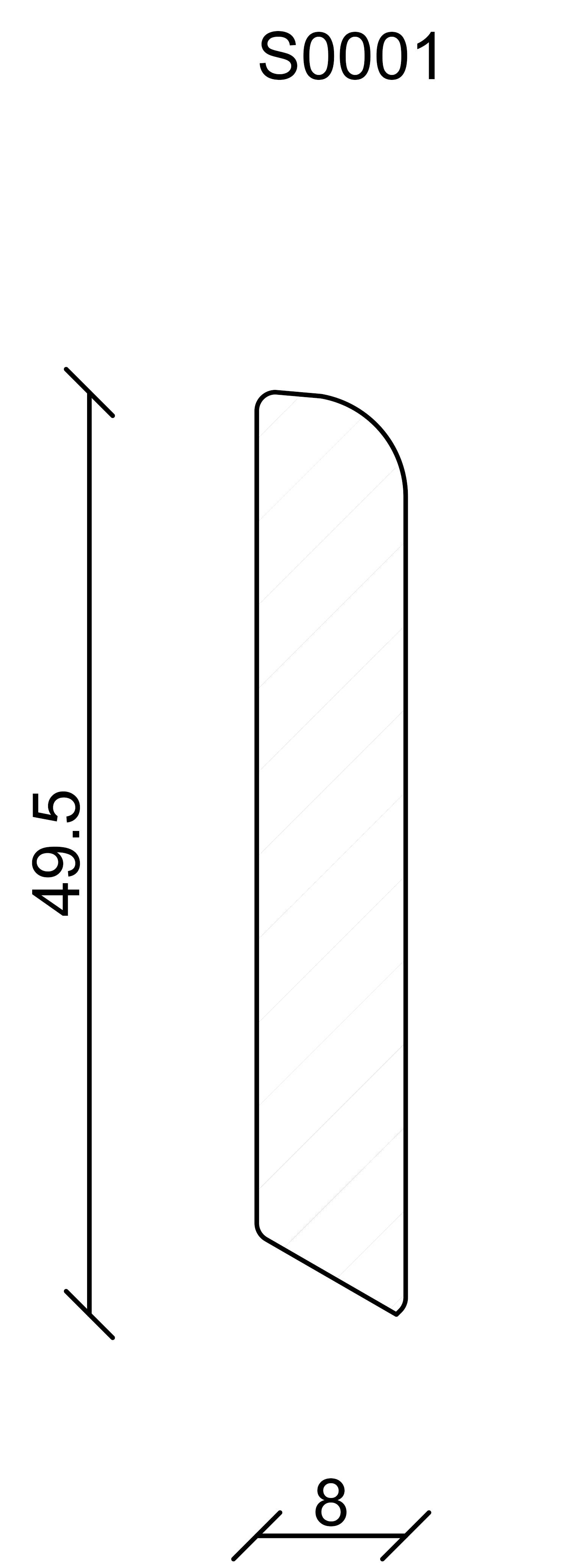 FN Neuhofer Sockelleiste 240 cm 50 x 8 mm Buche