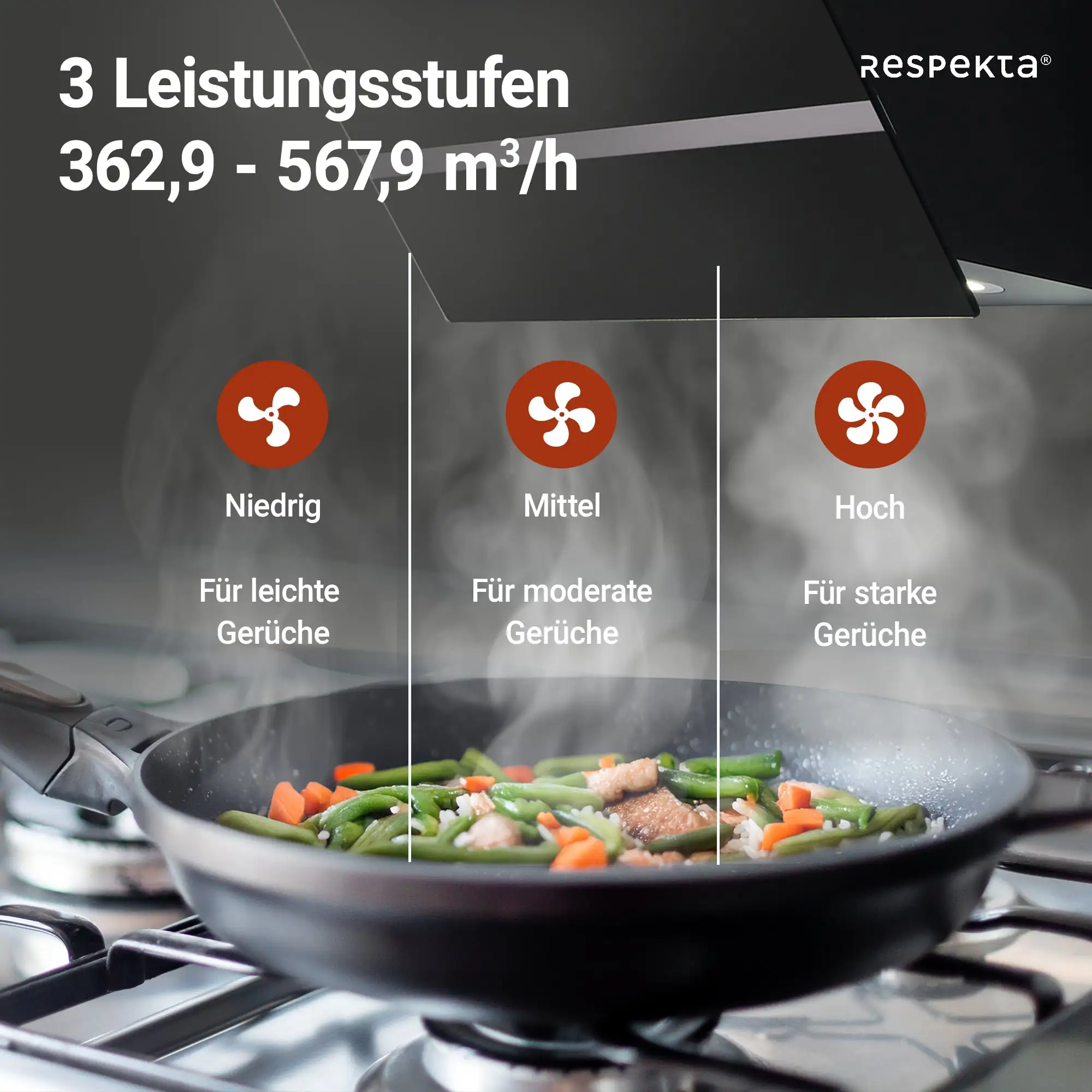 respekta Design-Schräghaube 60 cm schwarz Typ / Modell: CH 24060SAM 60 cm respekta Design-Schräghaube 60 cm schwarz Typ / Modell: CH 24060SAM 60 cm