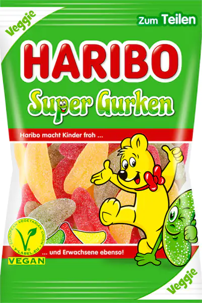 Haribo Fruchtgummi Super Gurken 175 g