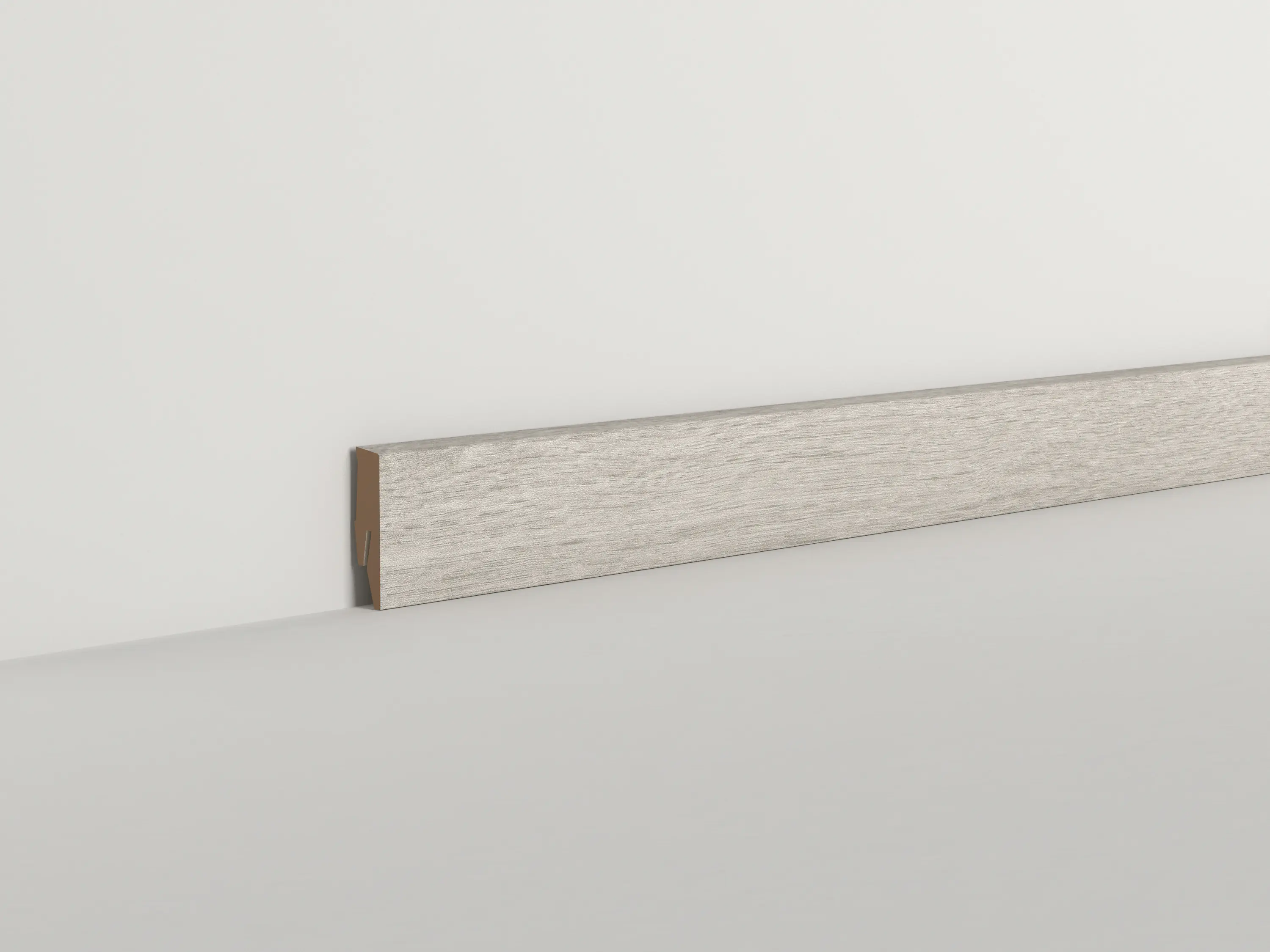 Classen Clip-Fußleiste 240 cm 58 x 19 mm Tundra Eiche hellgrau