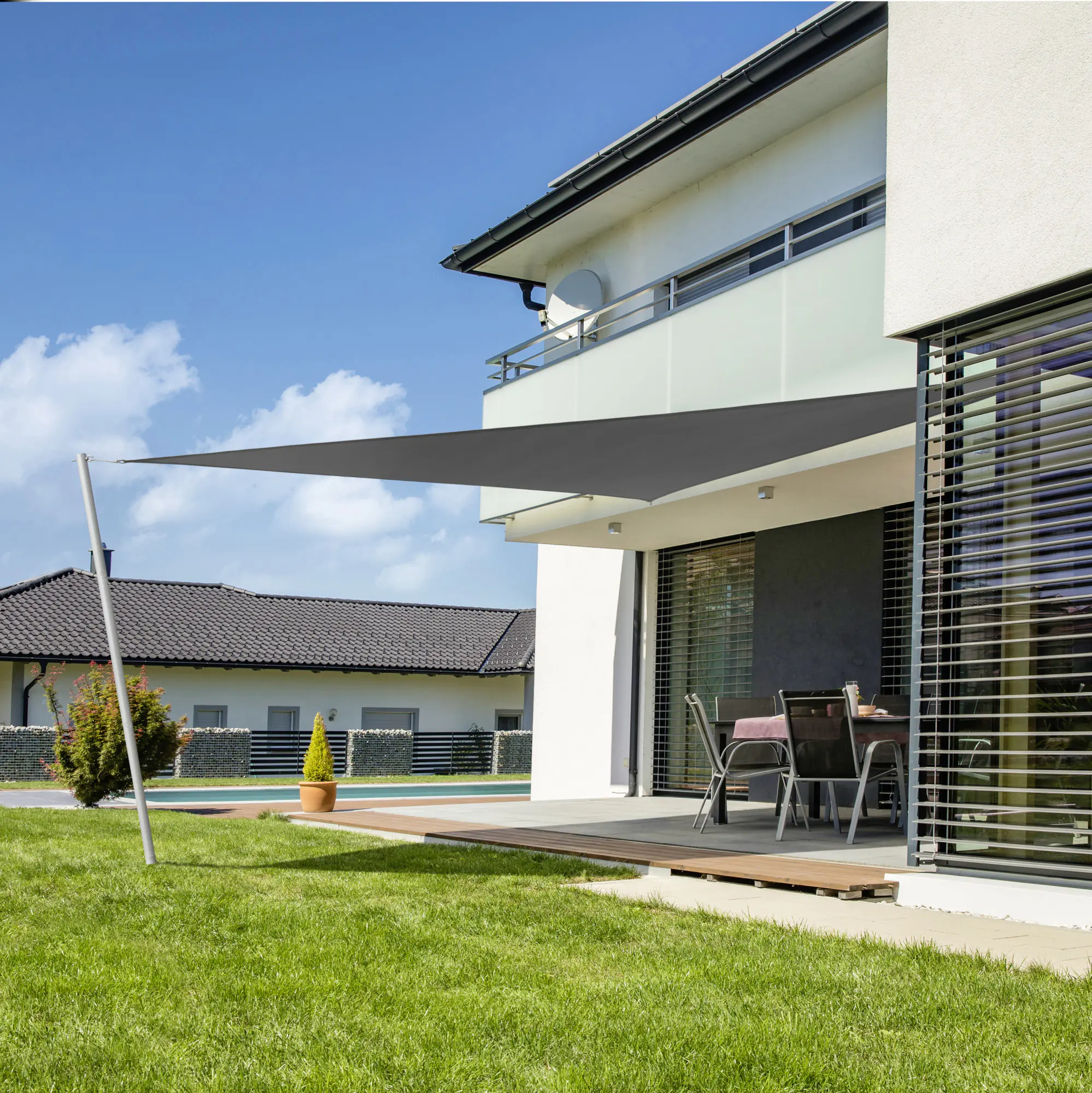 Windhager Sonnensegel Cannes anthrazit 5 x 5 x 5 m