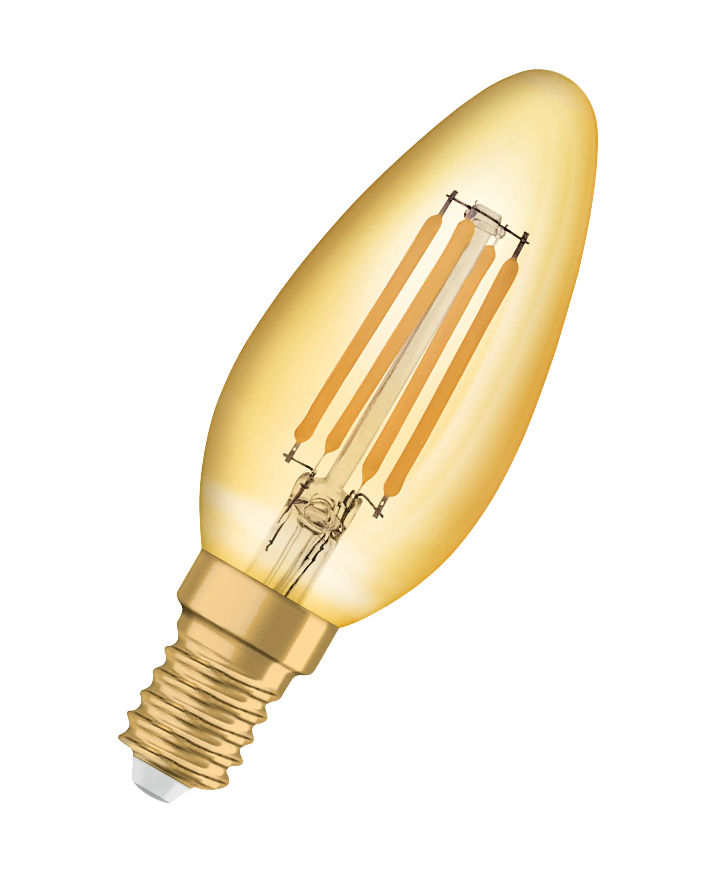 Osram LED Kerzenlampe E14 4 W warmweiß amber