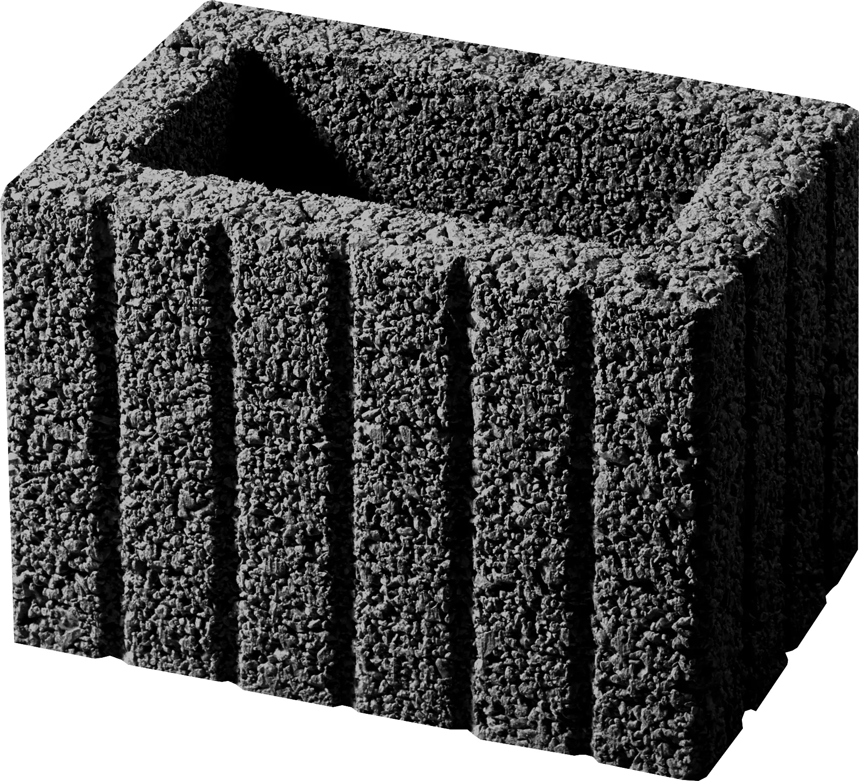 Kann Pflanzstein Mini 30 x 20 x 20 cm anthrazit