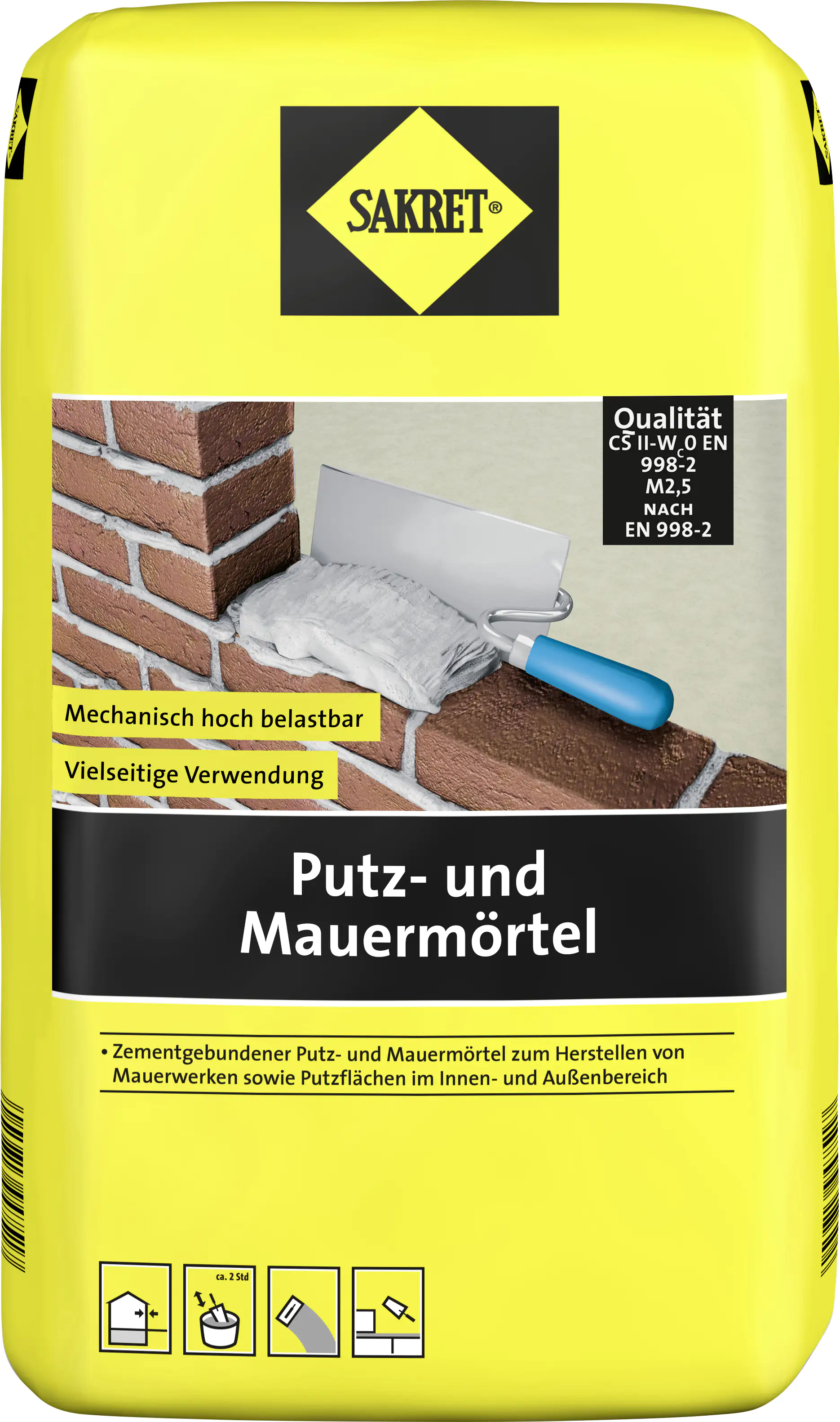 SAKRET Putz- und Mauermörtel 10 kg Sack