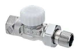 Heimeier Thermostatventil V-Exact II 3/8" Durchgang, vernickelt