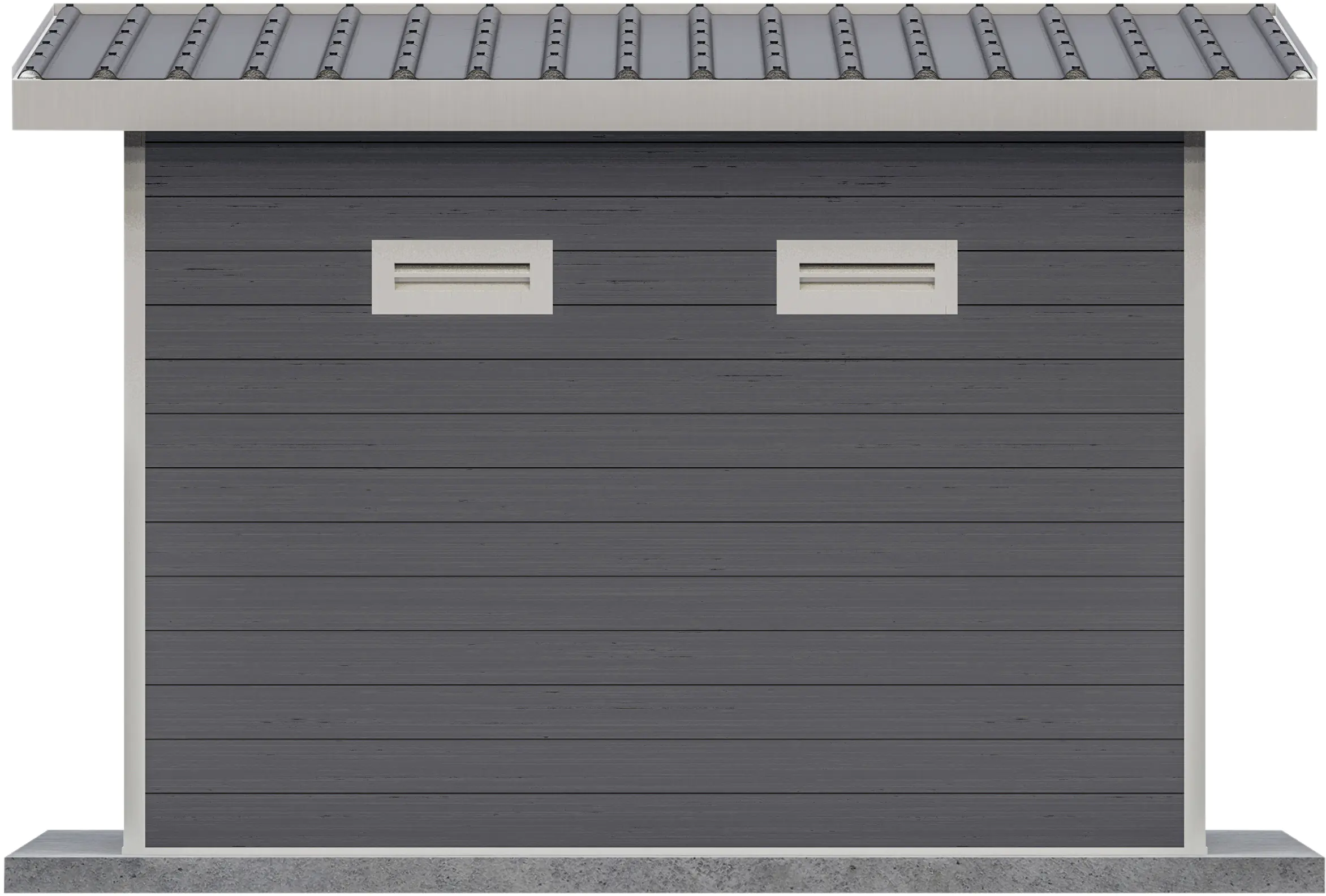 elephant WPC Gartenhaus mit Flachdach M 300 x 300 cm 