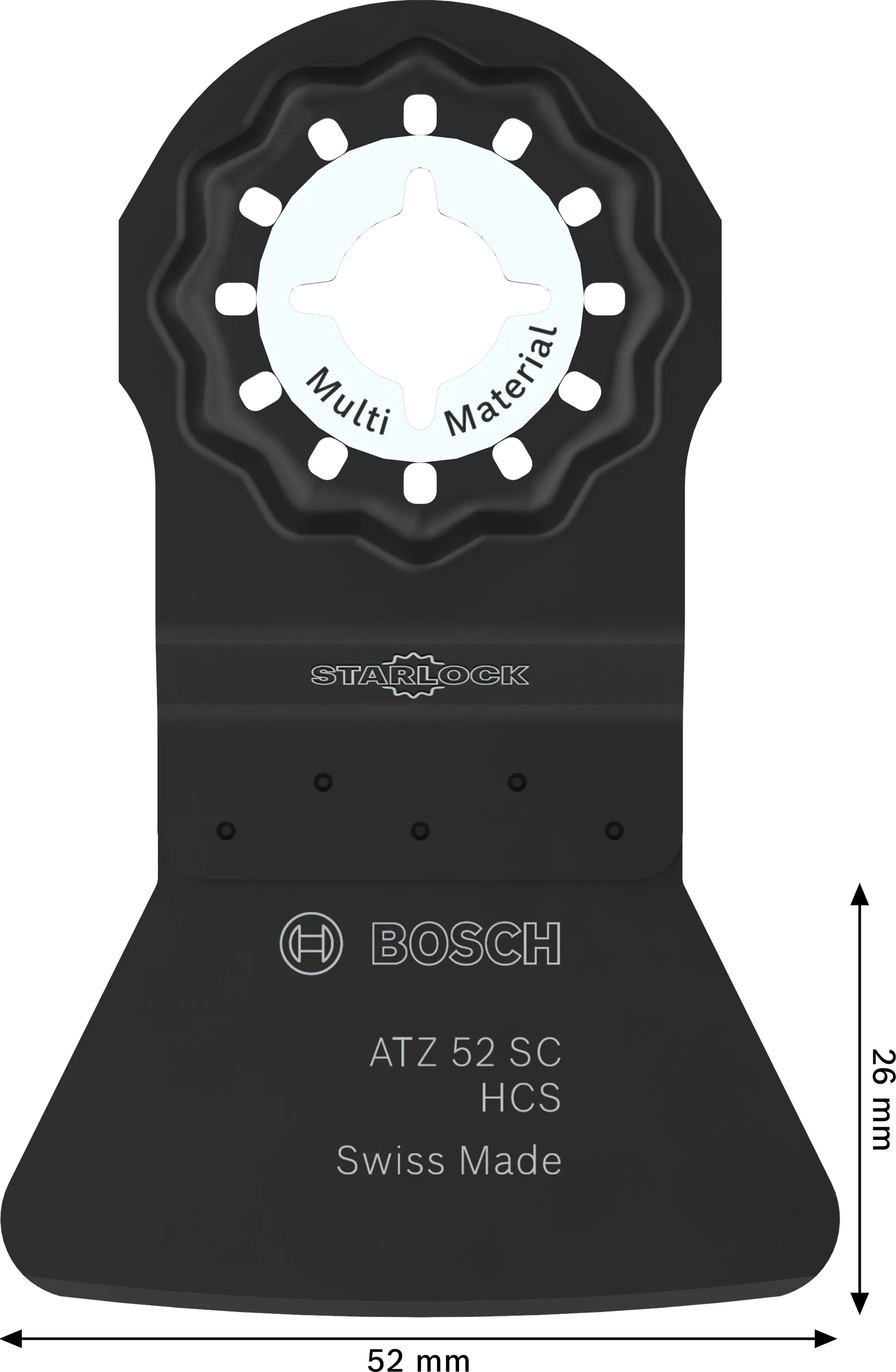 Bosch Schaber Starlock ATZ 52 SC 52 × 26 mm

