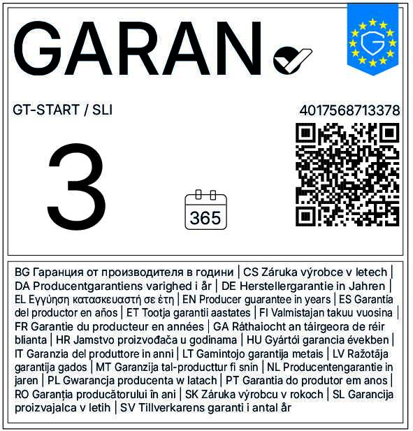 3 Jahre Garantie