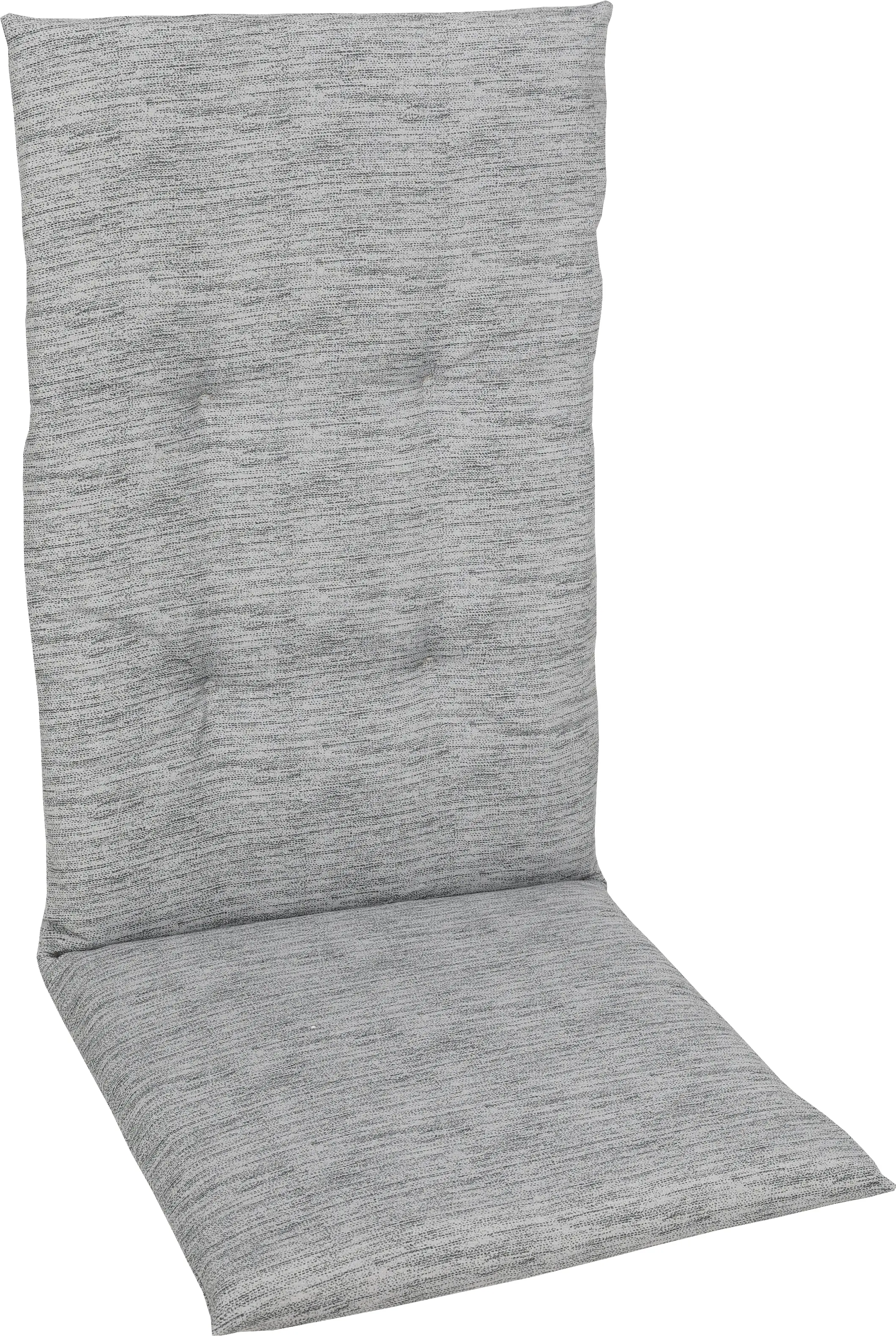 GO-DE Hochlehner-Auflage 118 cm x 48 cm x 5 cm, hellgrau
