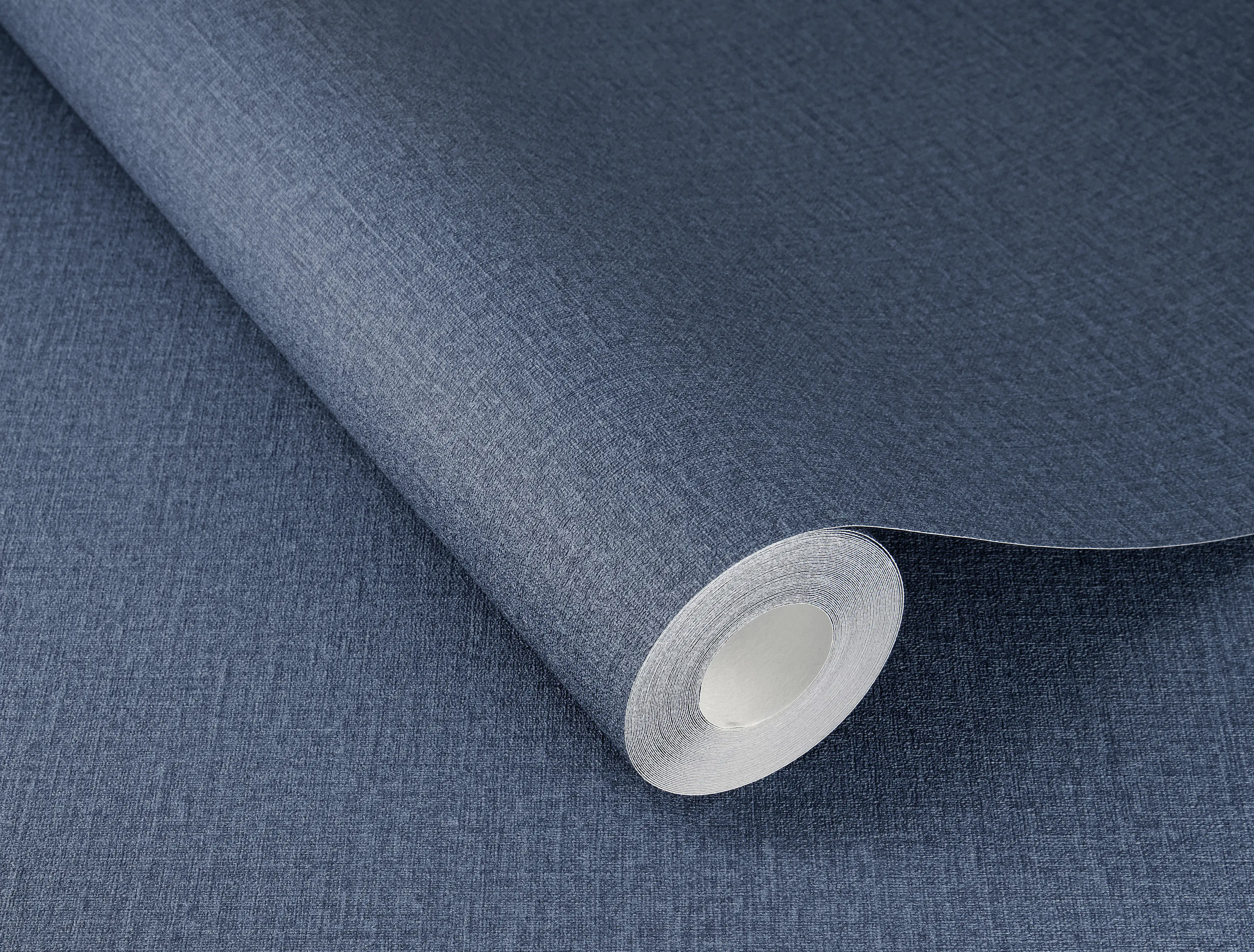Rasch Vliestapete 555950 Blau-Indigo Uni 10,05 m x 0,53 m