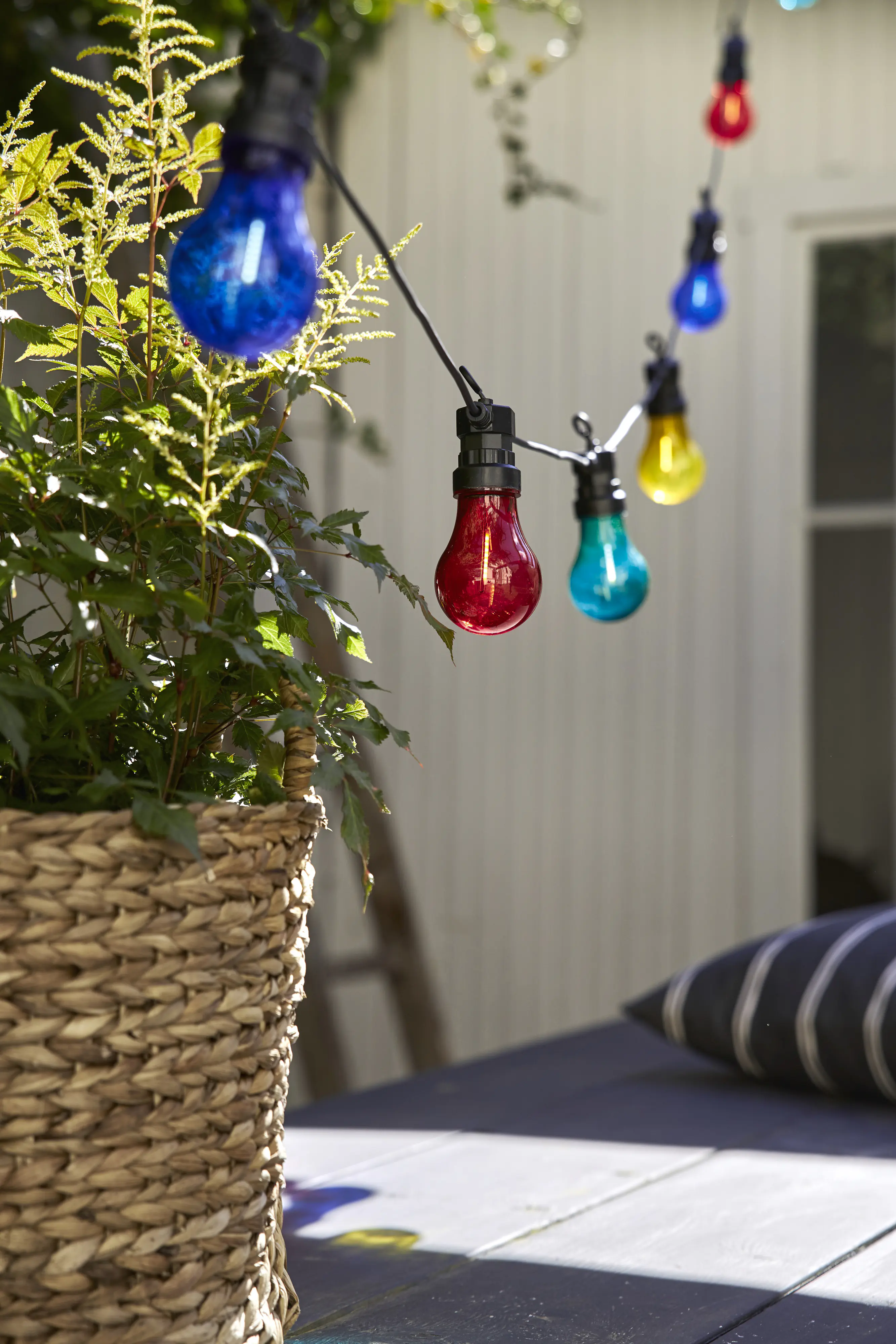 Eglo LED Lichterkette Außen Circus 4,05 m bunt