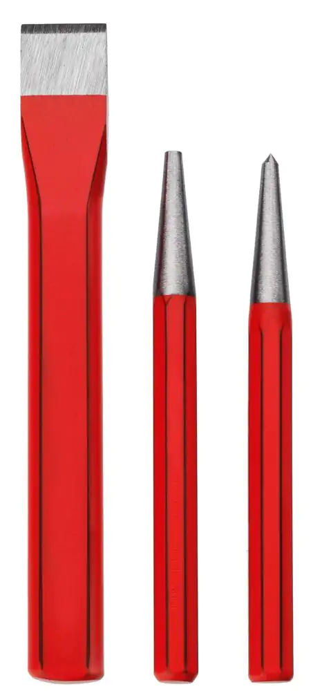 Meißel- Körner- & Durchschläger-Set 3-teilig