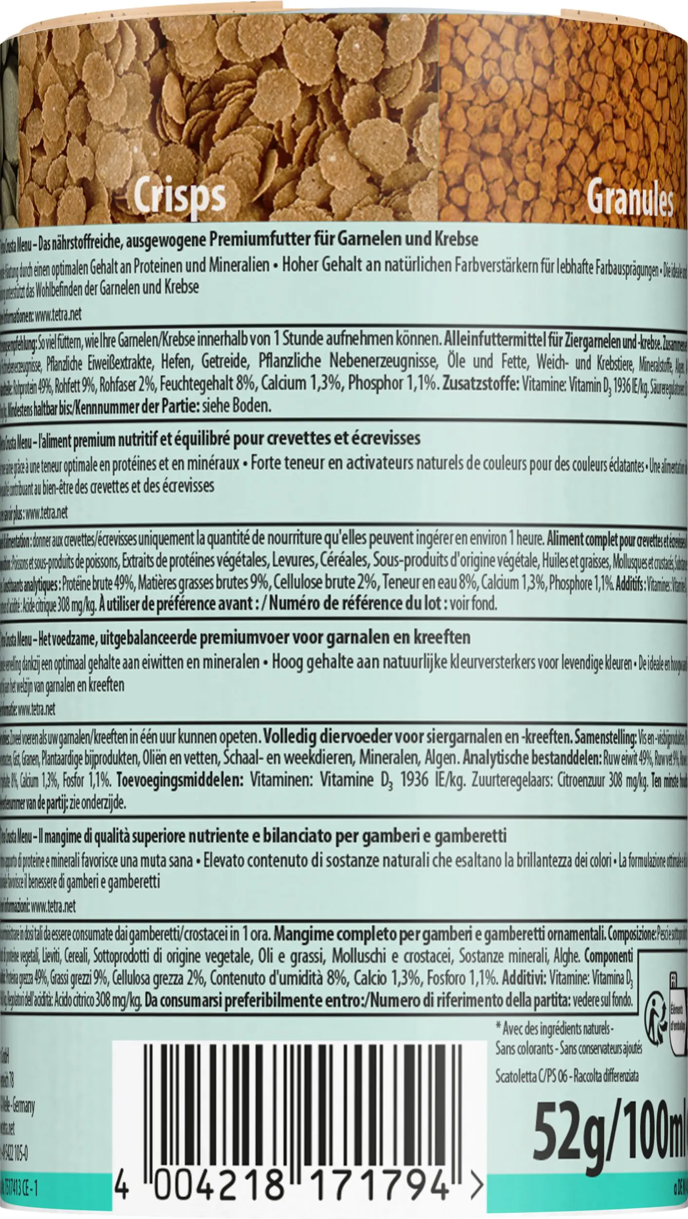 Tetra Crusta Menu 100 ml