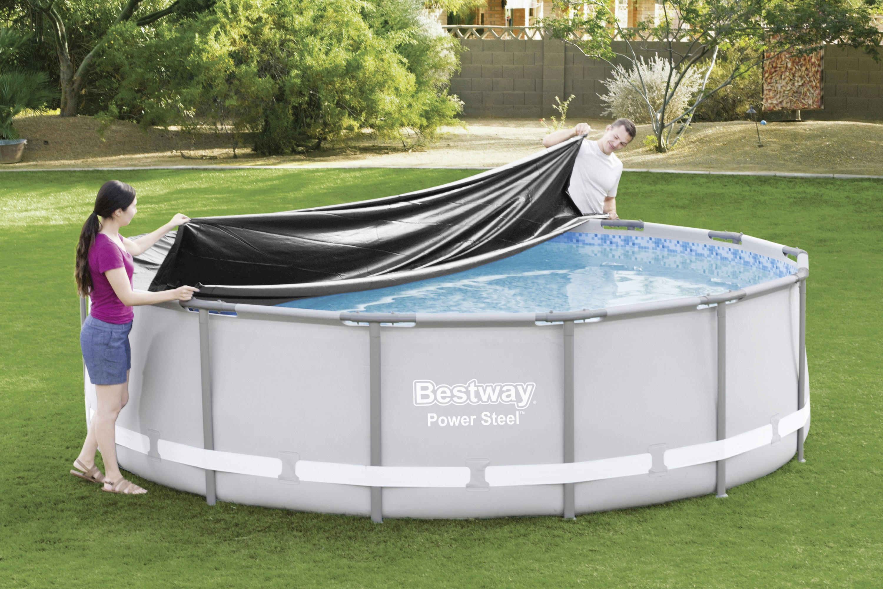 Bestway Flowclear Abdeckplane PVC Ø 427 cm Bestway Flowclear Abdeckplane PVC Ø 427 cm