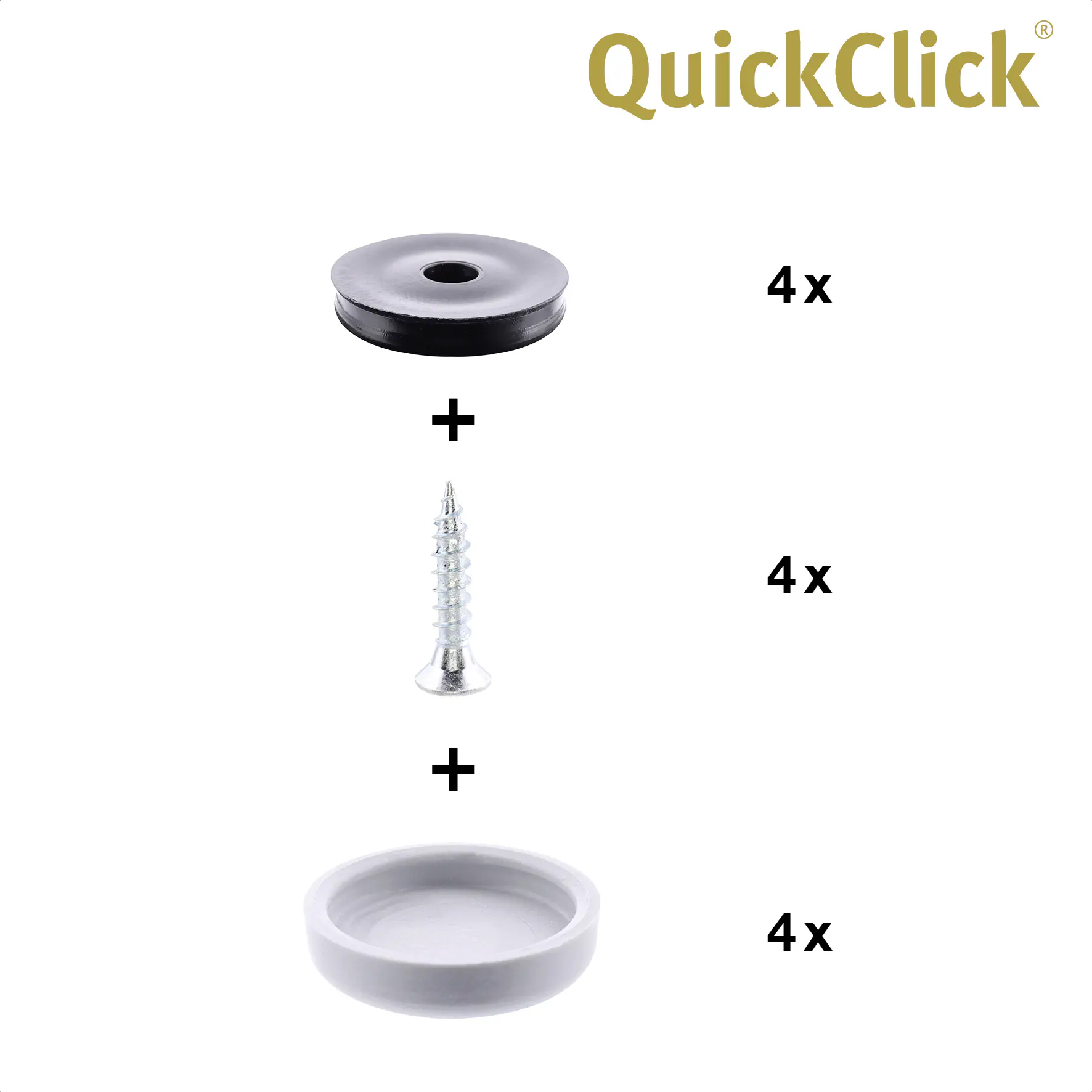 Wagner Möbelgleiter zum Anschrauben Hyper grau Ø 17 mm - 4 Stück Wagner Möbelgleiter zum Anschrauben Hyper grau Ø 17 mm - 4 Stück