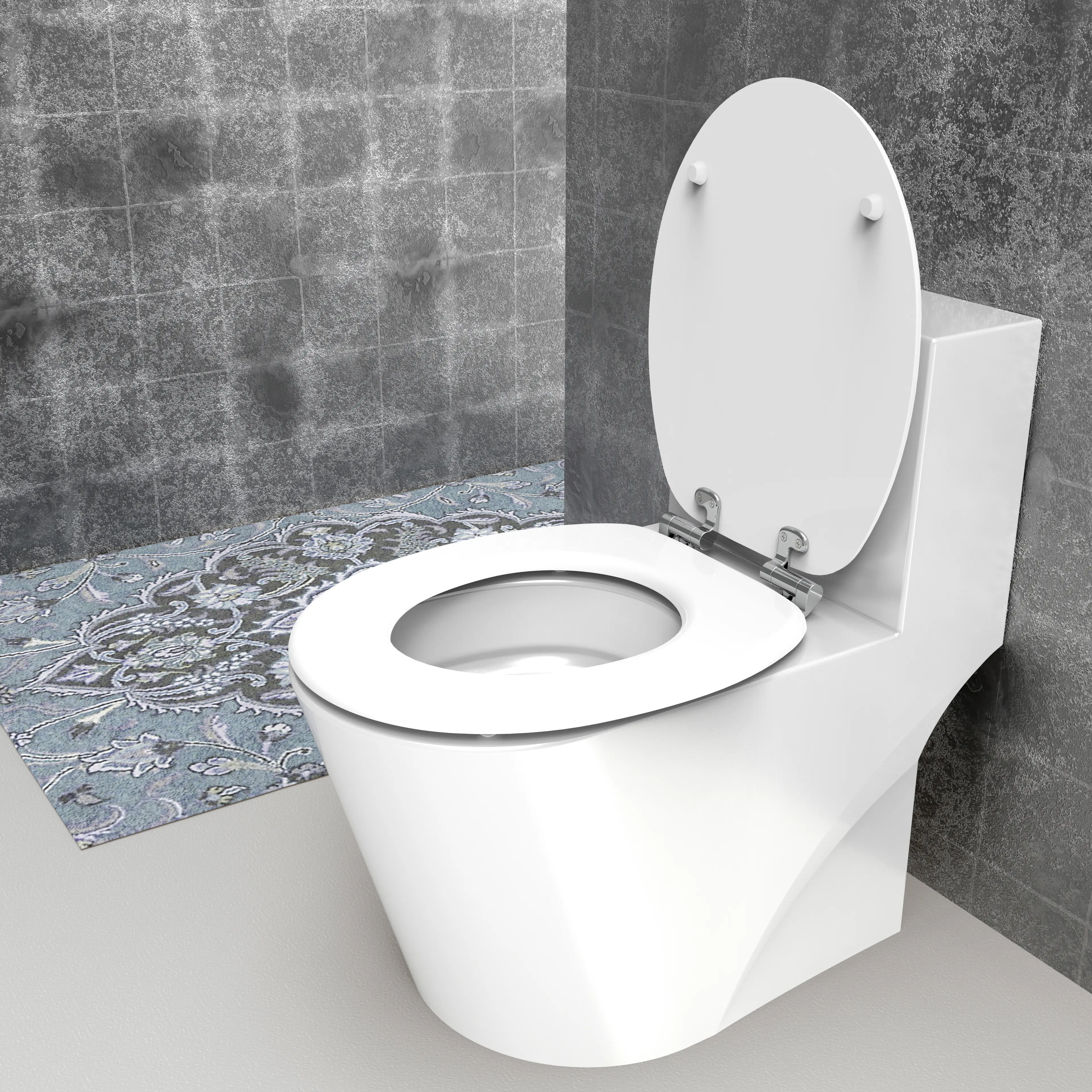 Duschwell MDF-WC-Sitz Steinturm Blume