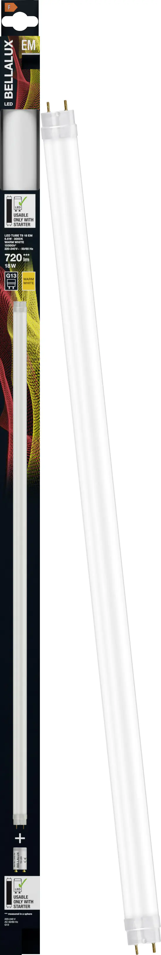 Belallux LED Röhre 60 cm G13 6,6 W warmweiß