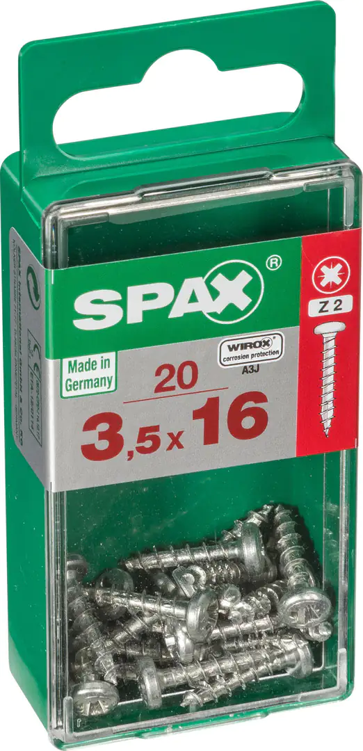 Spax Universalschrauben 3.5 x 16 mm TX 20 - 20 Stk.