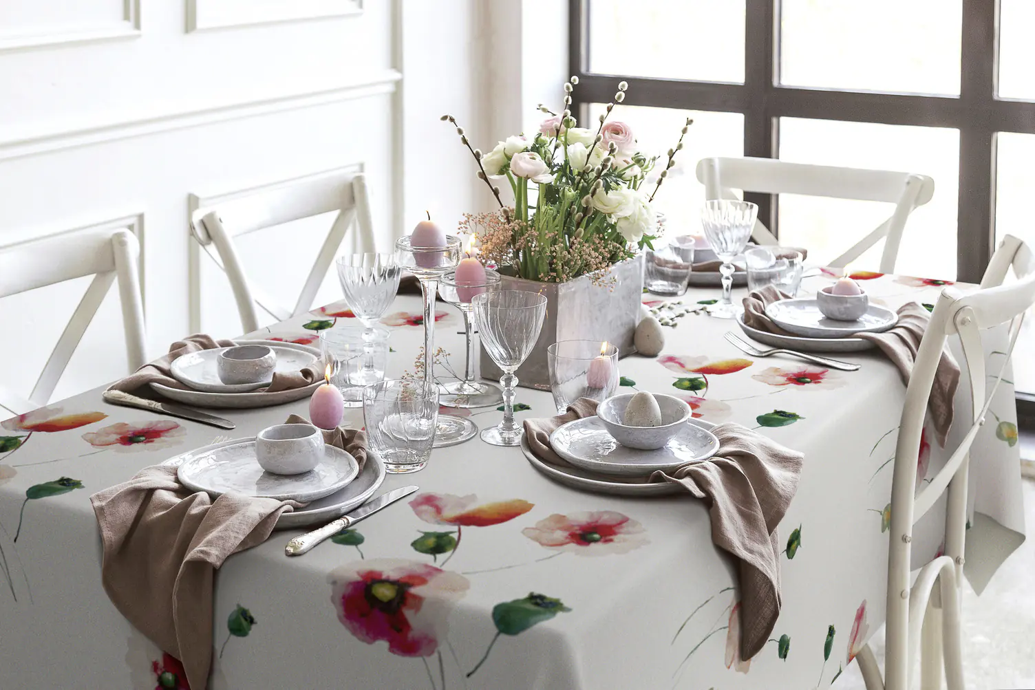 d-c-fix Tischdecke Poppyfield Ø 140 cm  