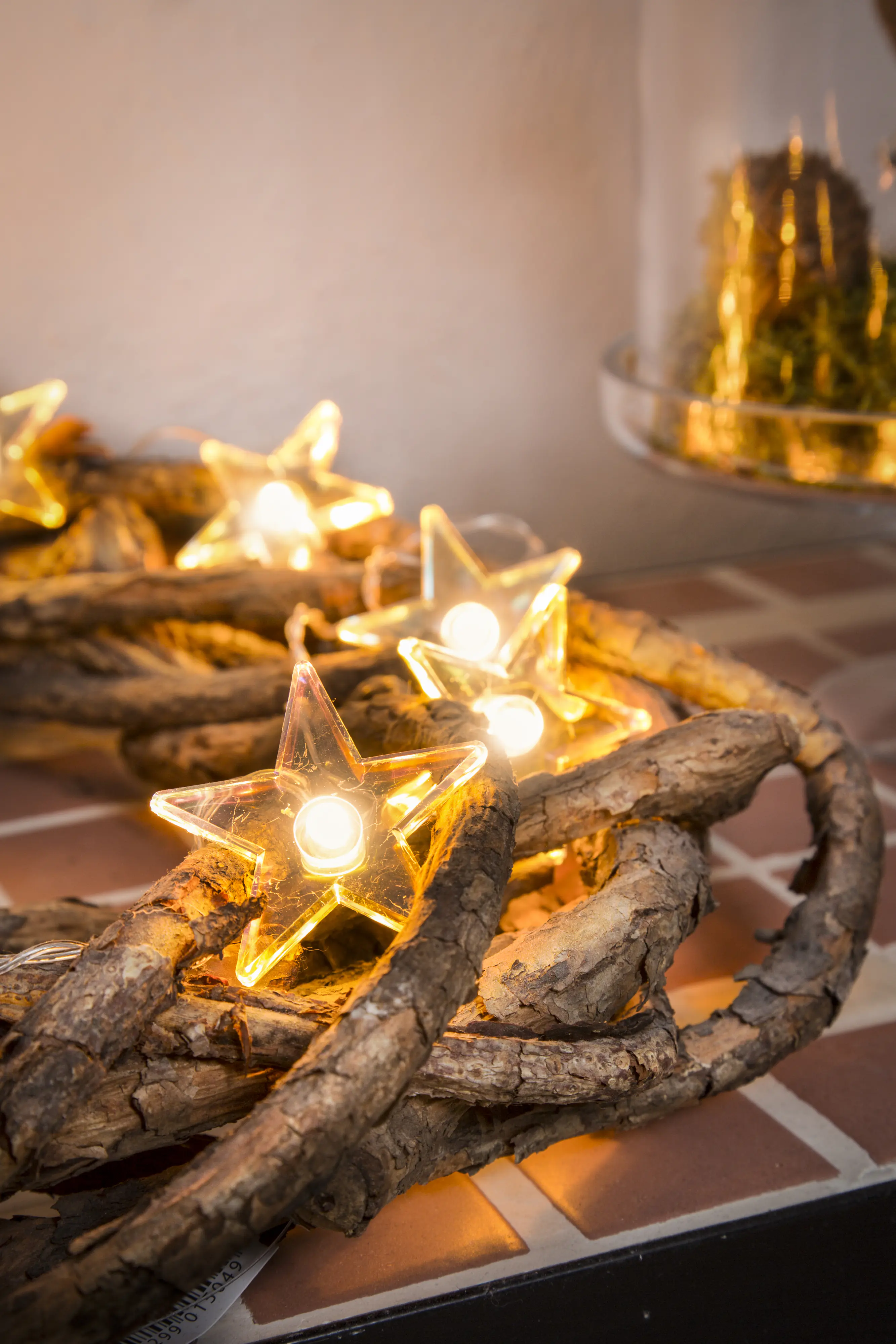 Konstsmide LED Lichterkette klare Sterne 2 m warmweiß