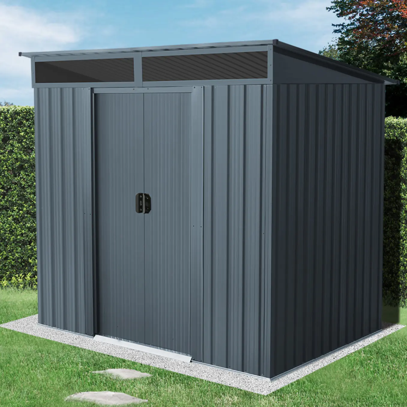 Pergart Gerätehaus Lüttich 65, anthrazit matt 