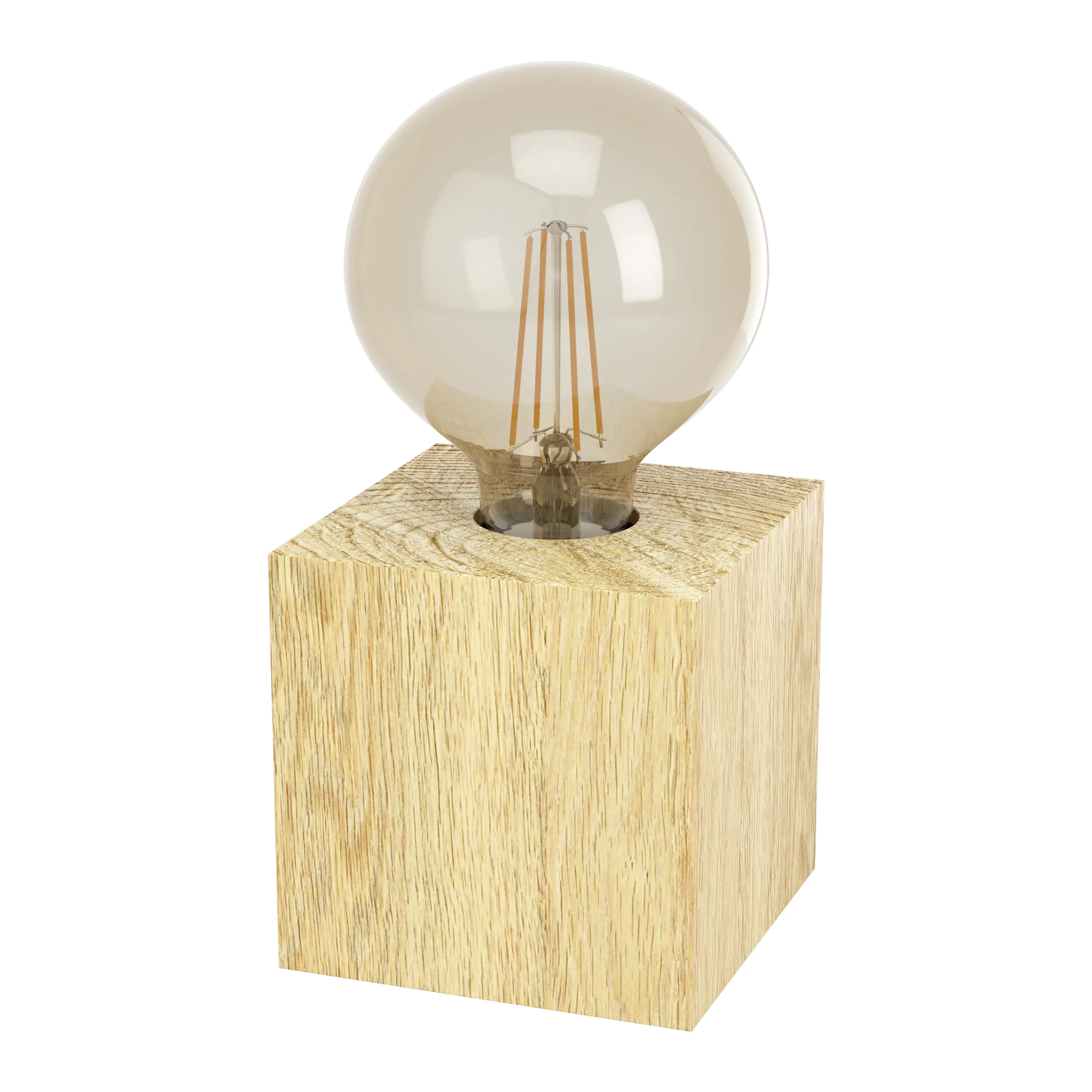 Eglo Tischleuchte Prestwick 2 holz 9,5 x 9,5 cm E27, max. 40 W