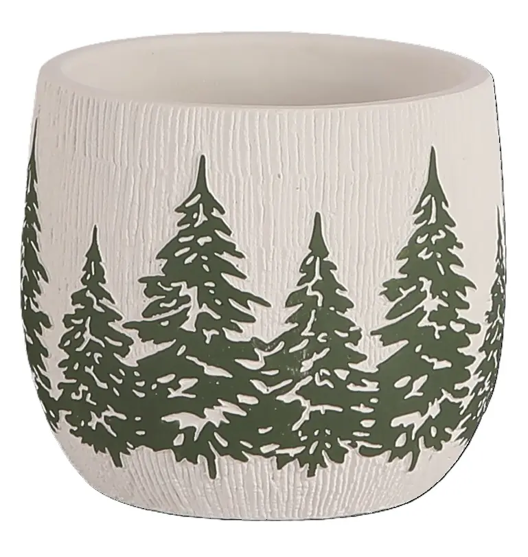 TrendLine Pflanztopf Zement Ø 11,5 x 10 cm grün