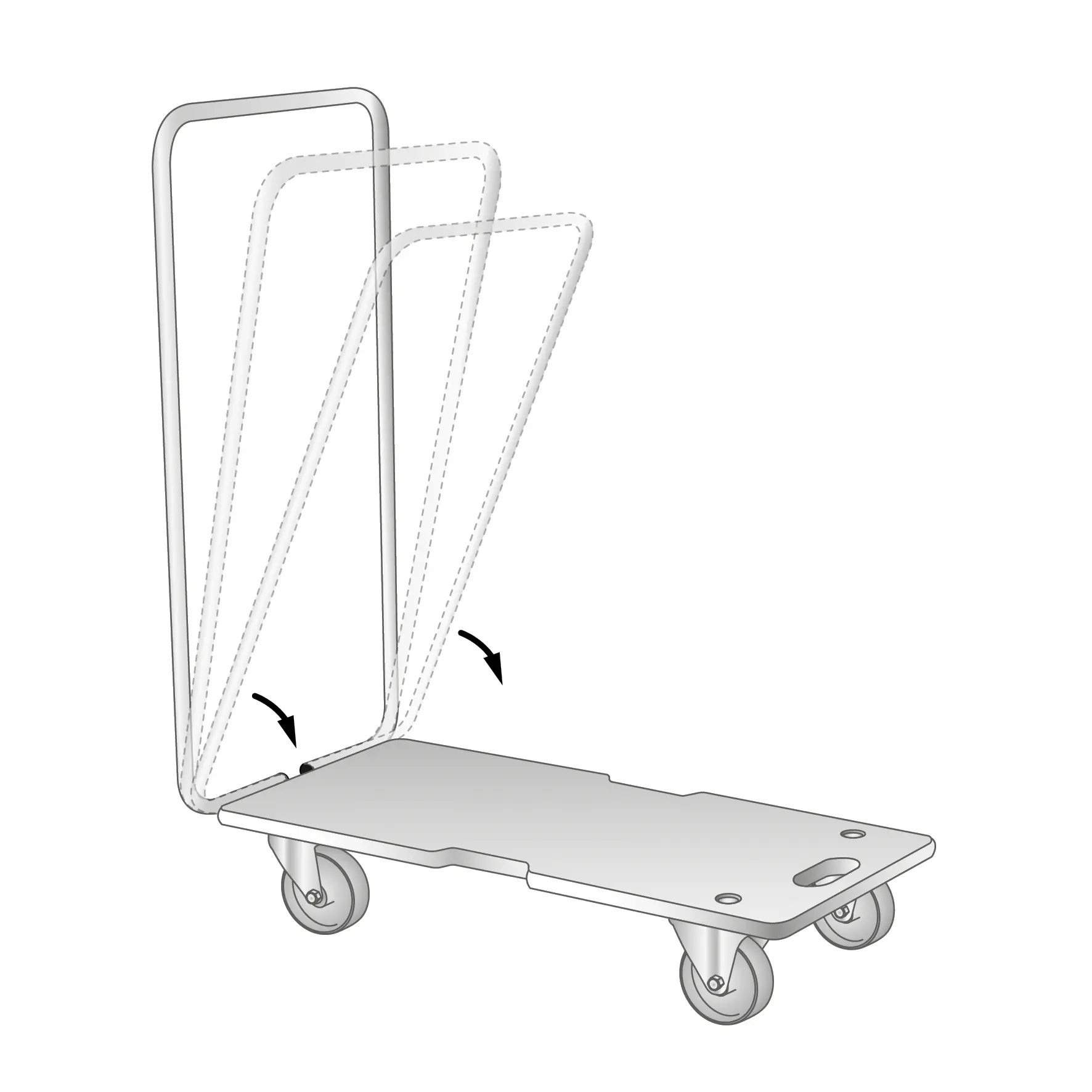 Wagner Transportwagen 74 x 37 cm Traglast 300 kg klappbar Wagner Transportwagen 74 x 37 cm Traglast 300 kg klappbar