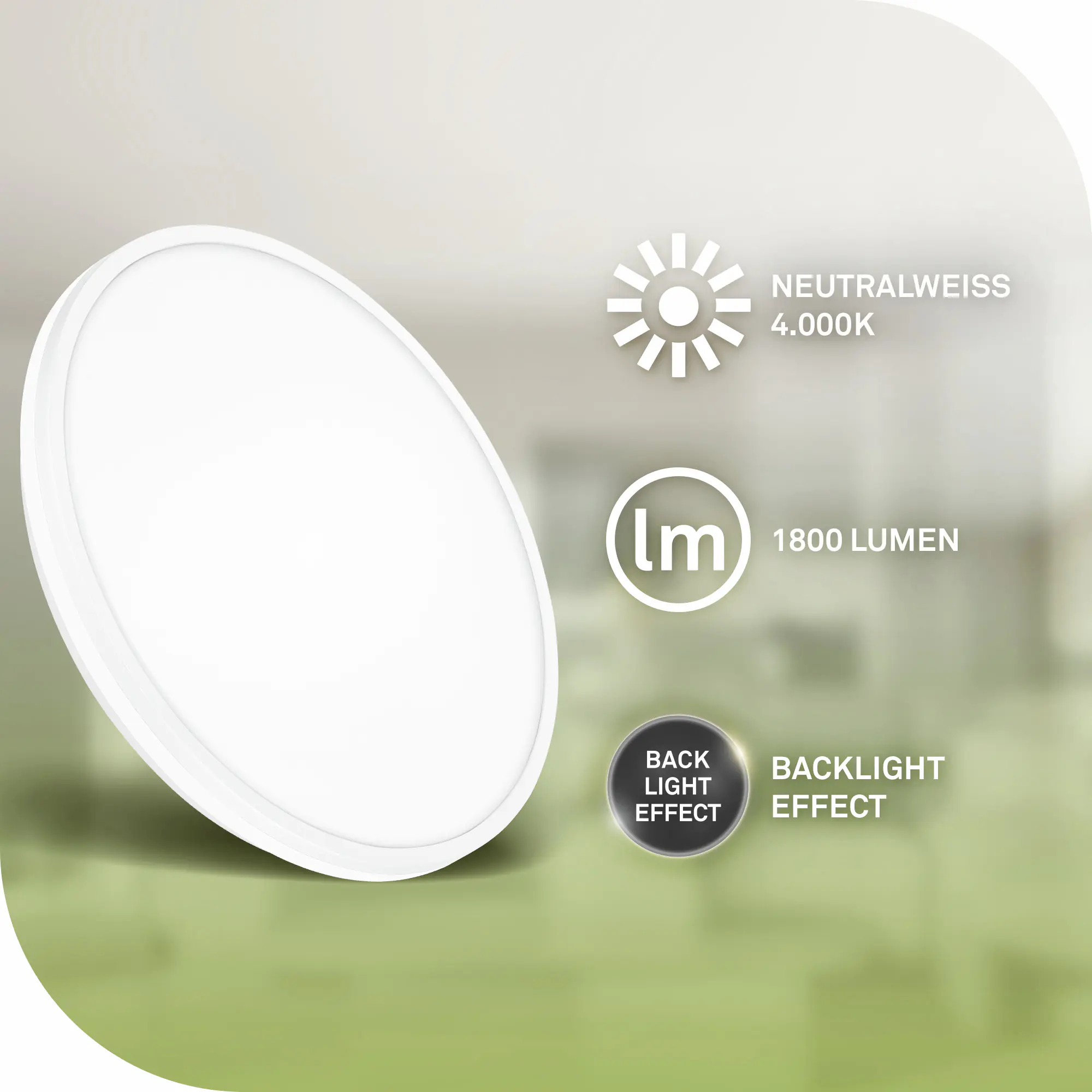 Briloner LED-Deckenleuchte Lana Ø 33 cm weiß neutralweiß