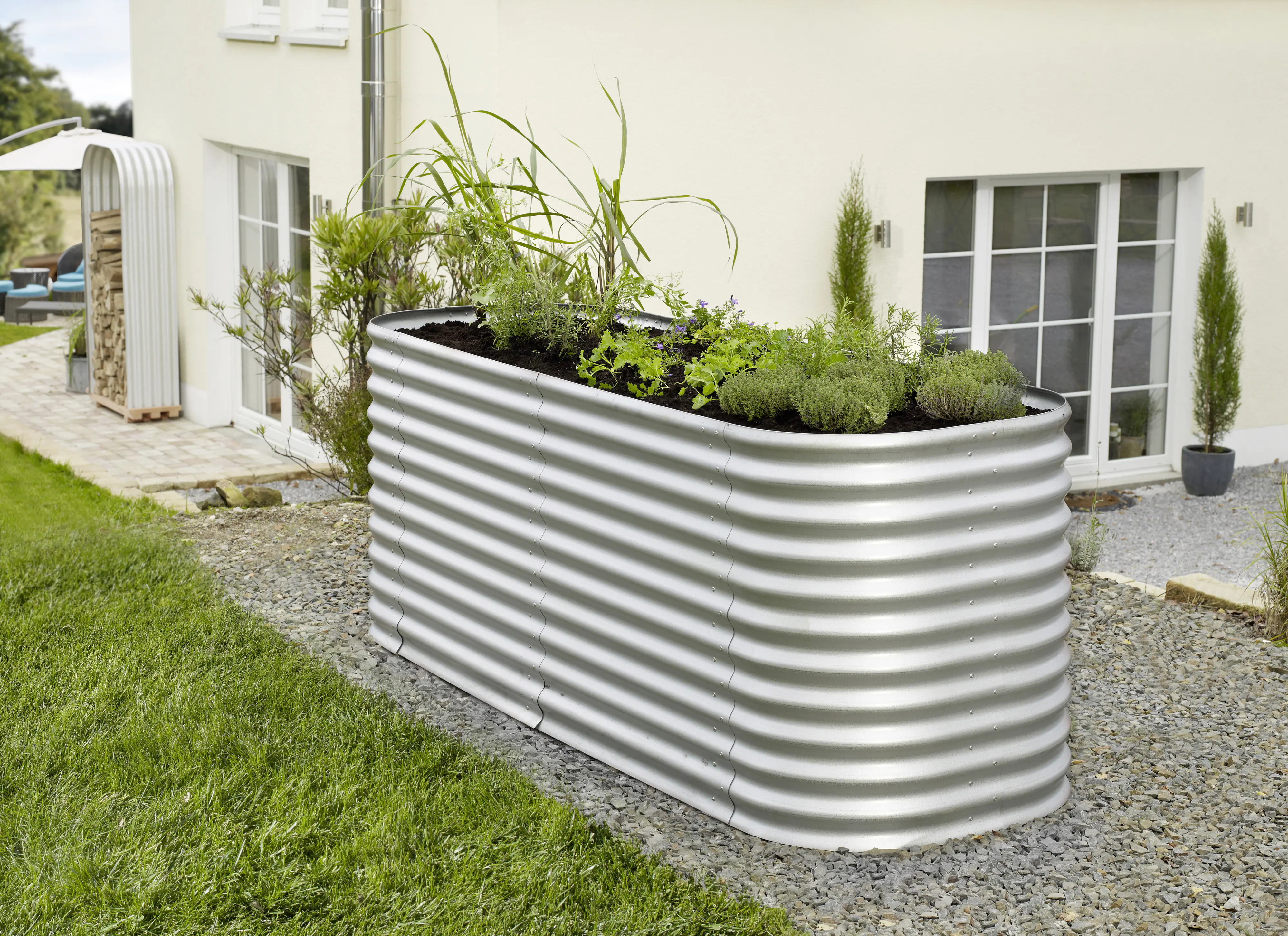 Vitavia Erweiterung Stretched zu Hochbeet 858 80 x 86 cm aluminium