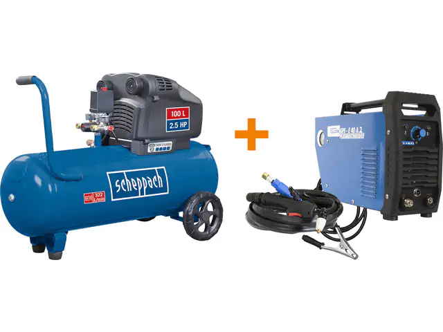 Güde Plasmaschneider-Set inkl. Scheppach Kompressor